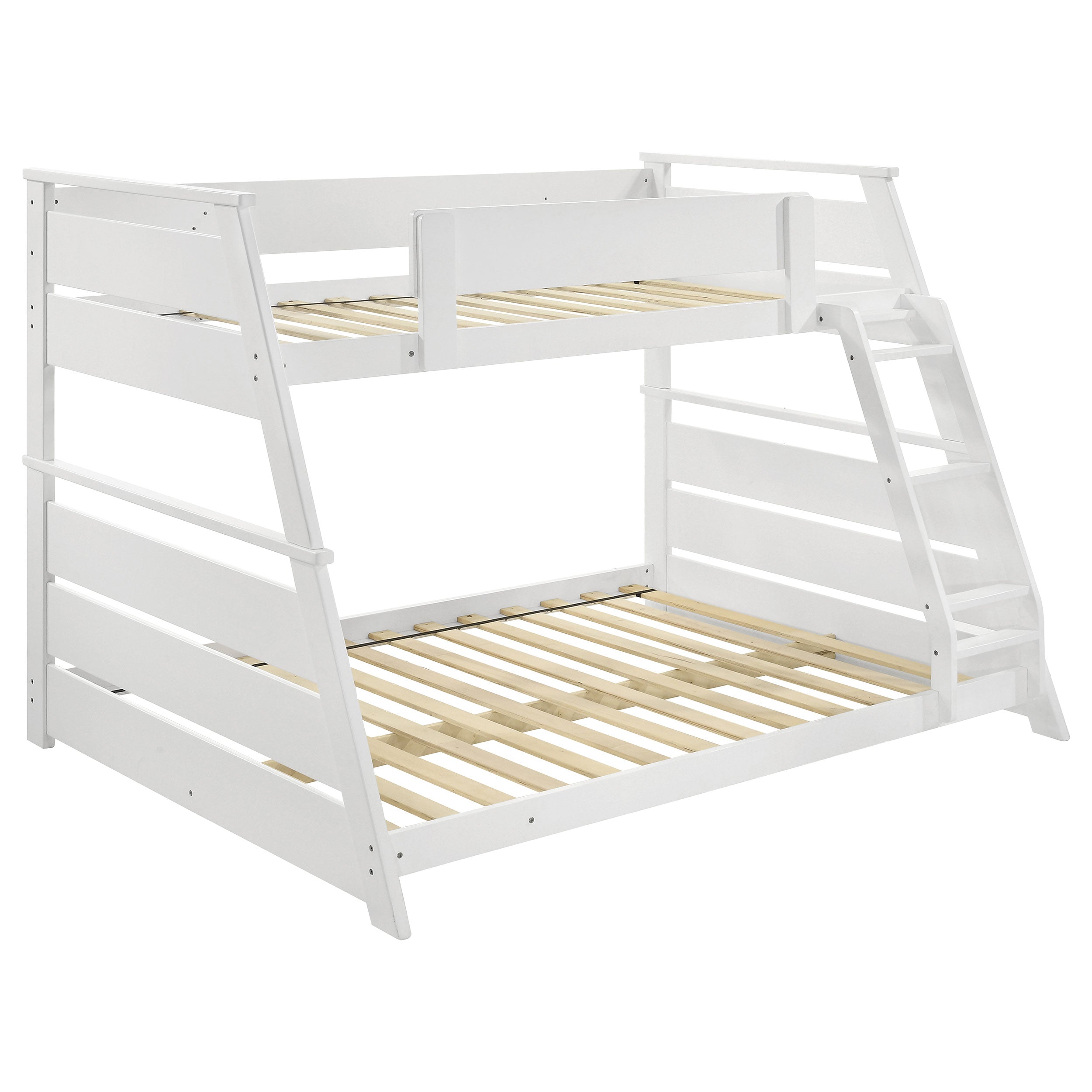 Holden Wood Veneer Twin Over Full Bunk Bed White-