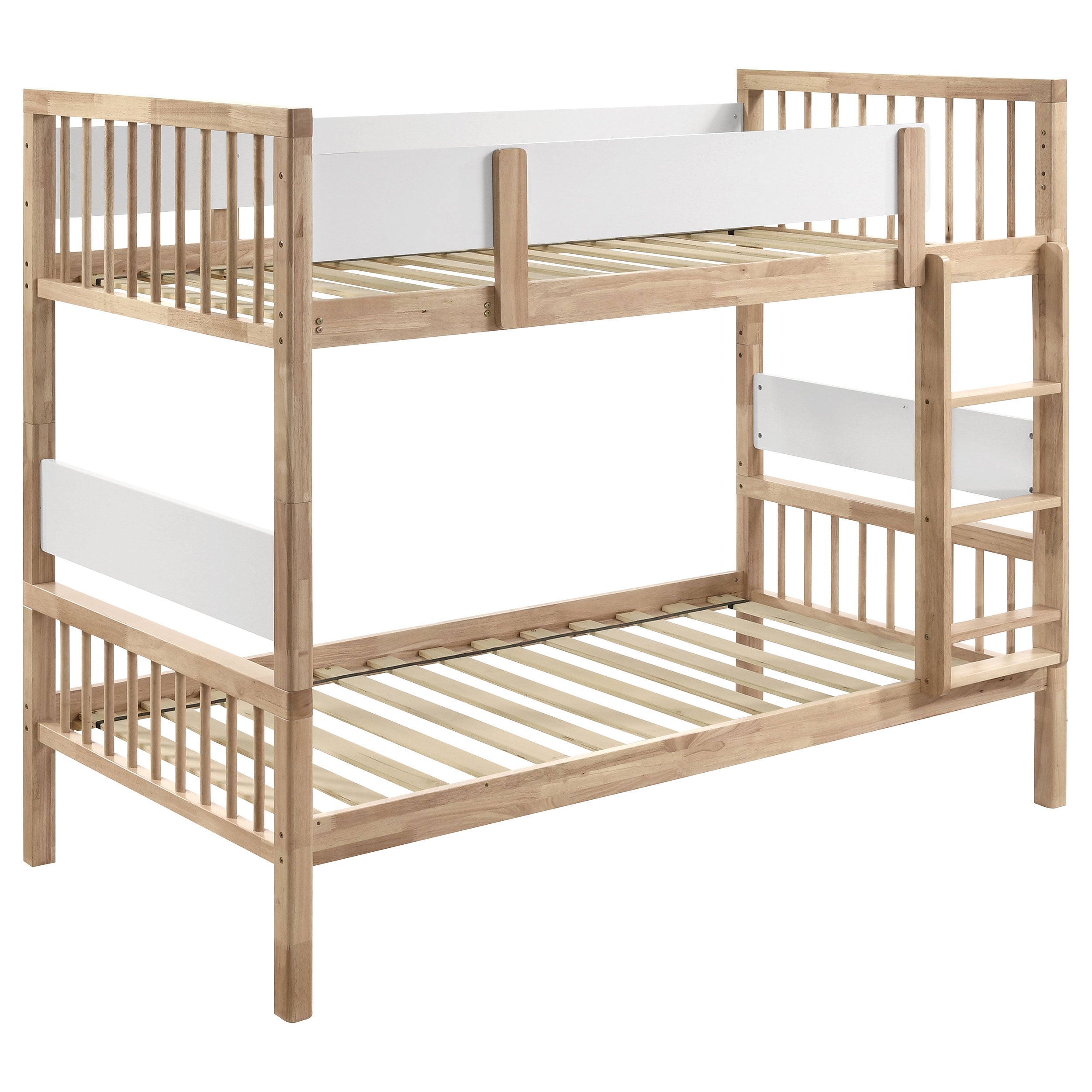 Dakota Wood Twin Over Twin Bunk Bed Natural-