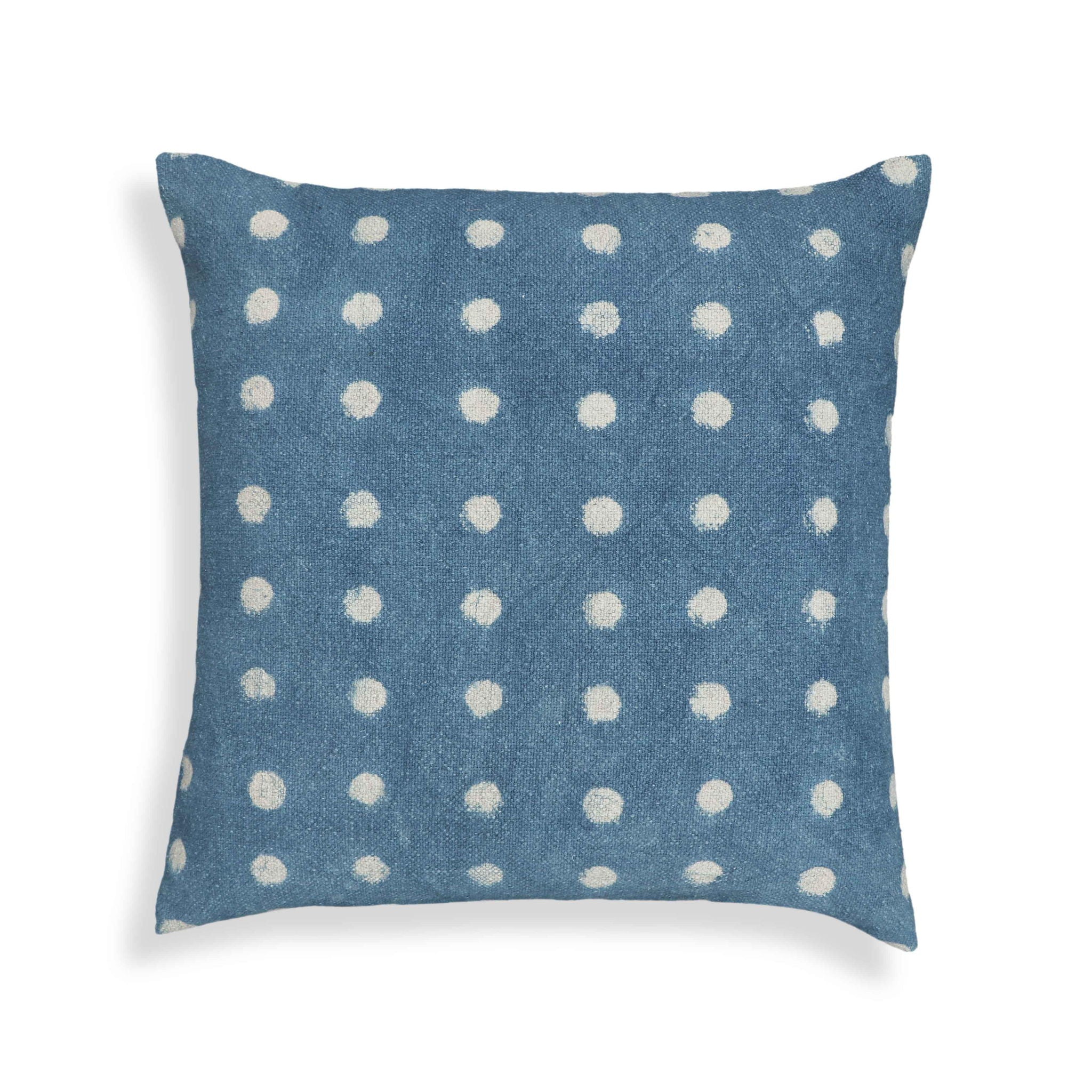 Indigo - 20" Square Accent Pillow Cover - Blue