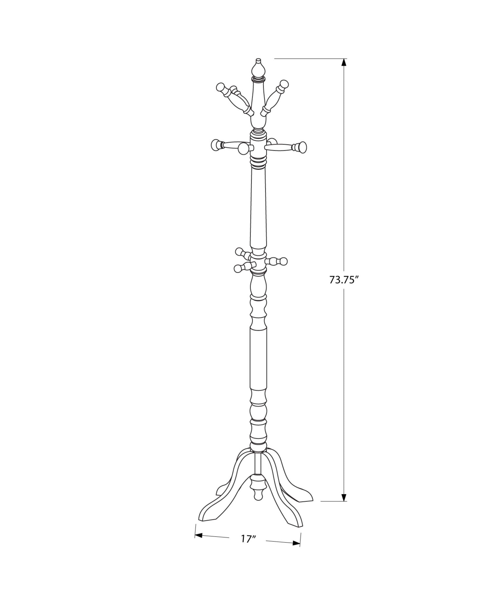 Free Standing Coat Rack 11 Hooks For Entryway