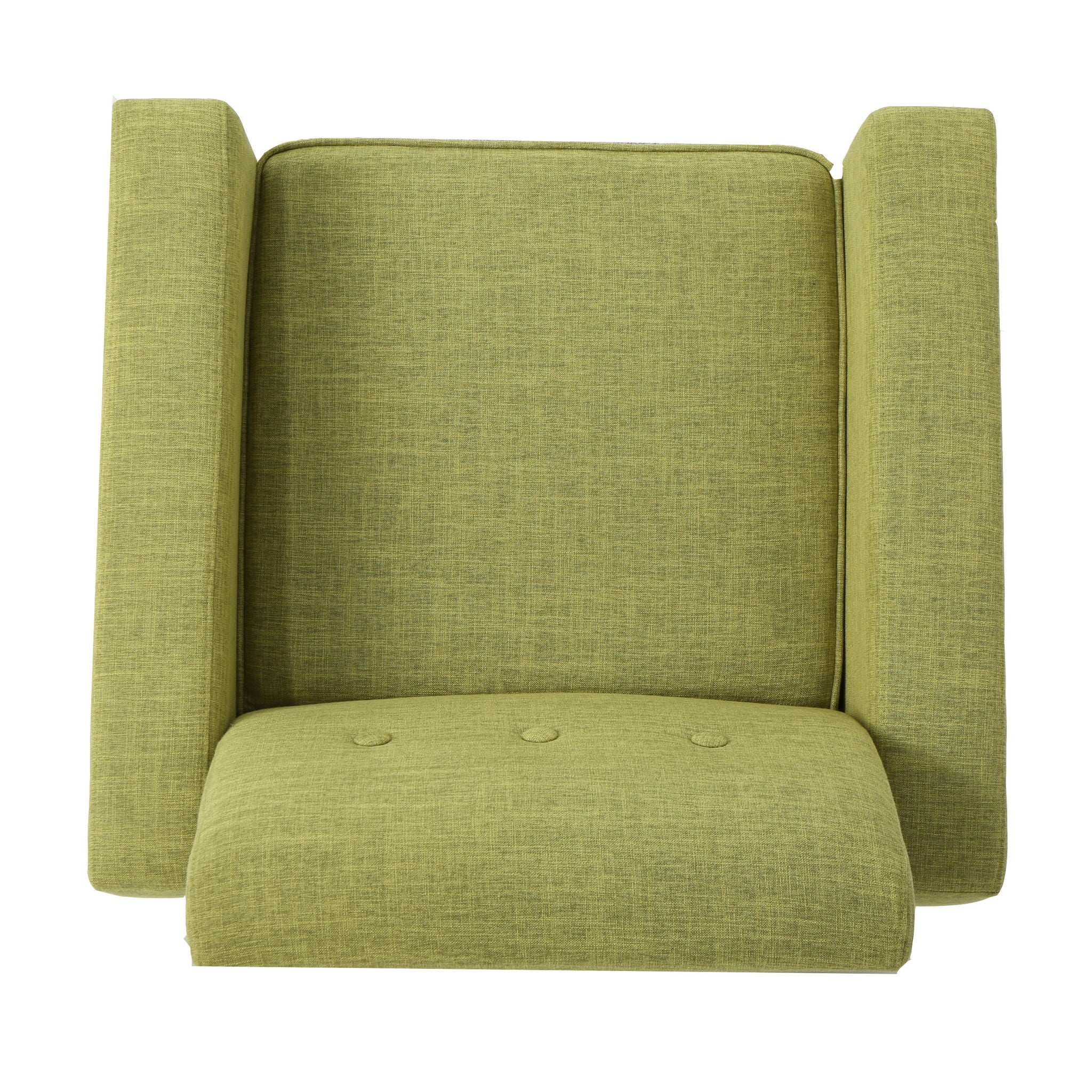 Nebulize - Upholstered Fabric Club Chair With Button Tufted And Square Off Arm And Back