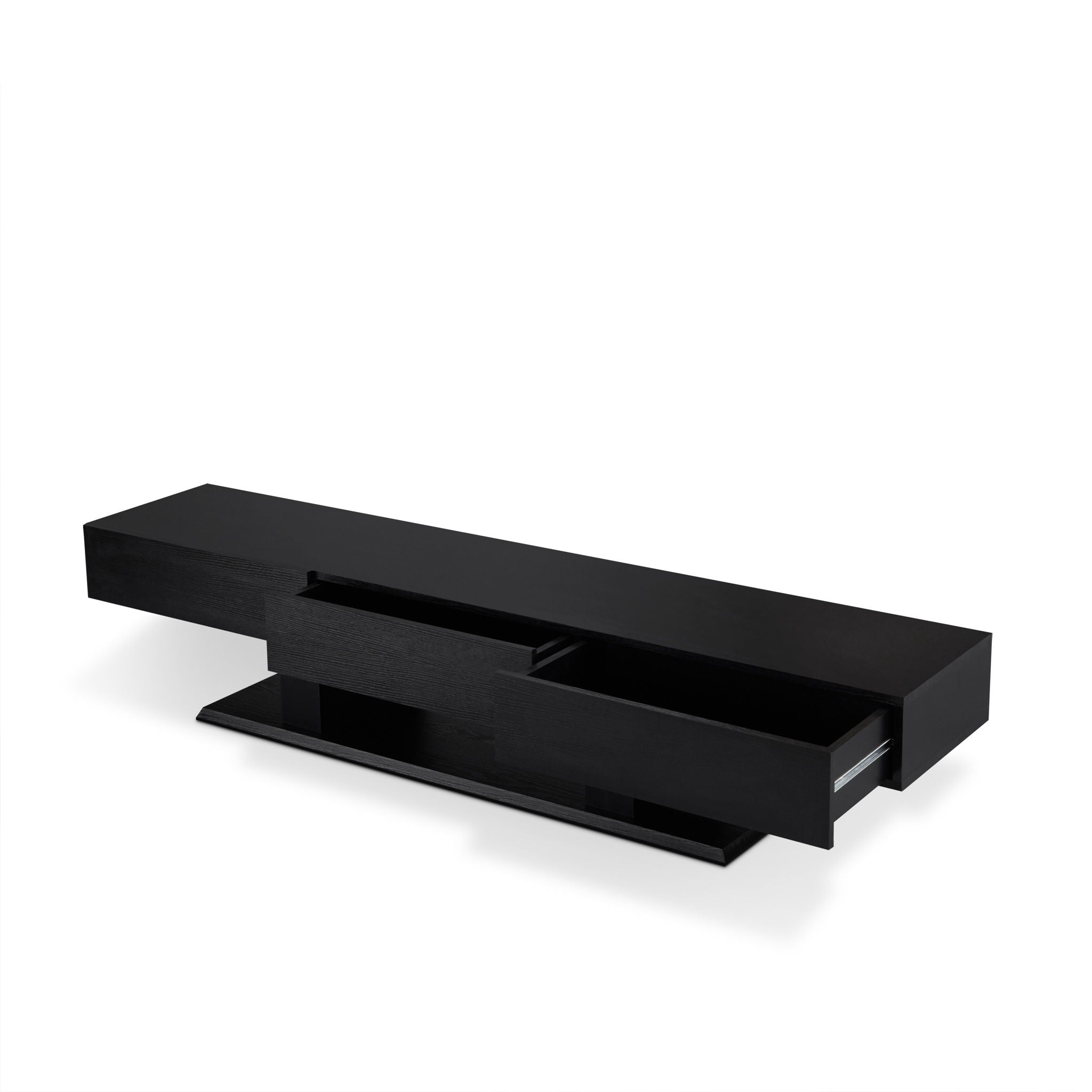 Follian - TV Stand - Black - Best Buy Furniture