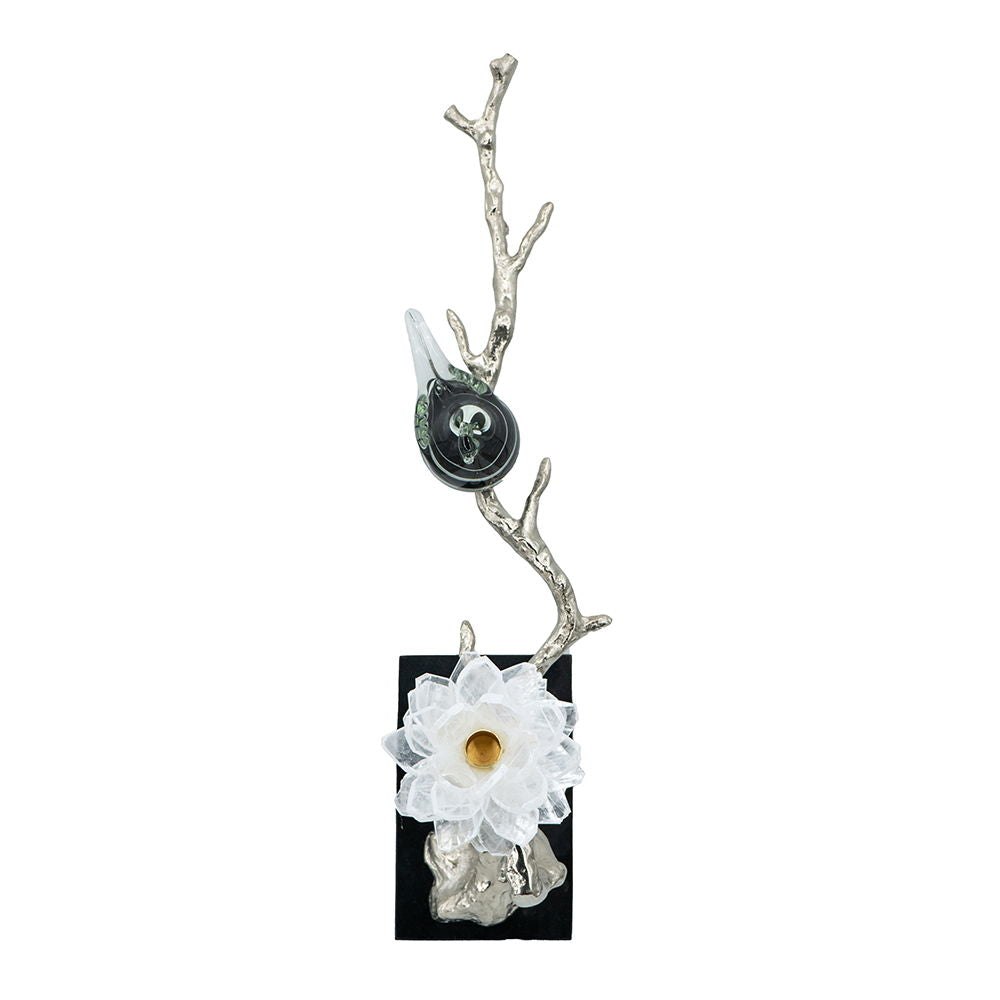 Aluminum Candle Holder With Marble Stand