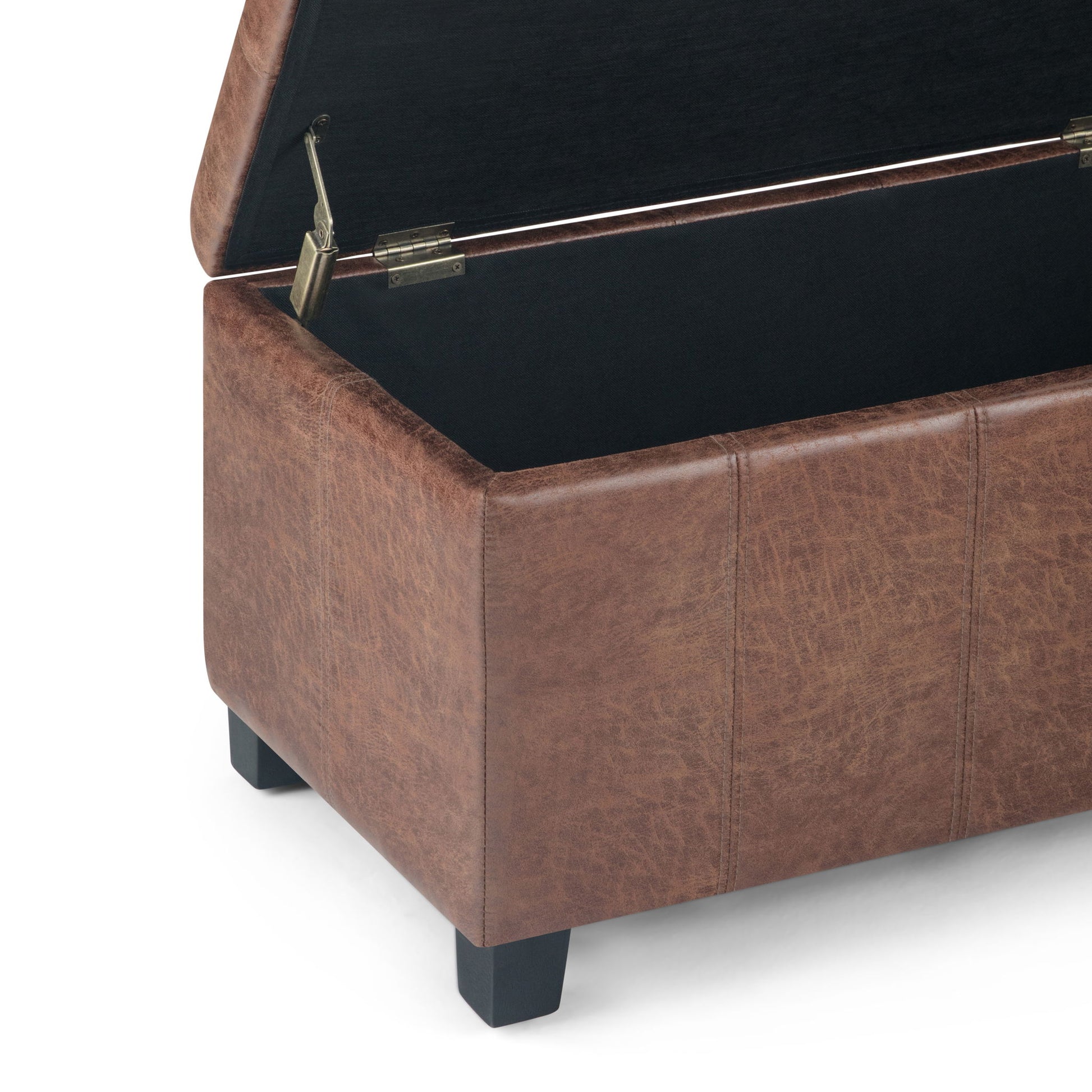 Dover - Upholstered Storage Ottoman Bench - Best Buy Furniture