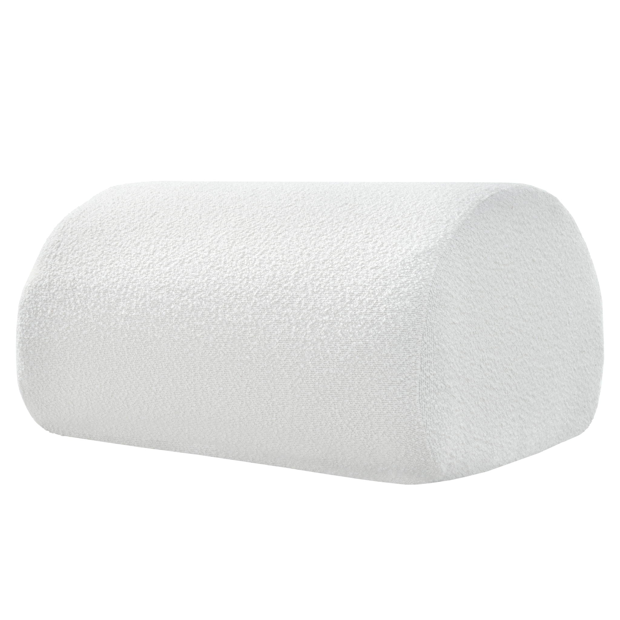 Curved Lounge Chair With Ottoman And High Resilience Foam