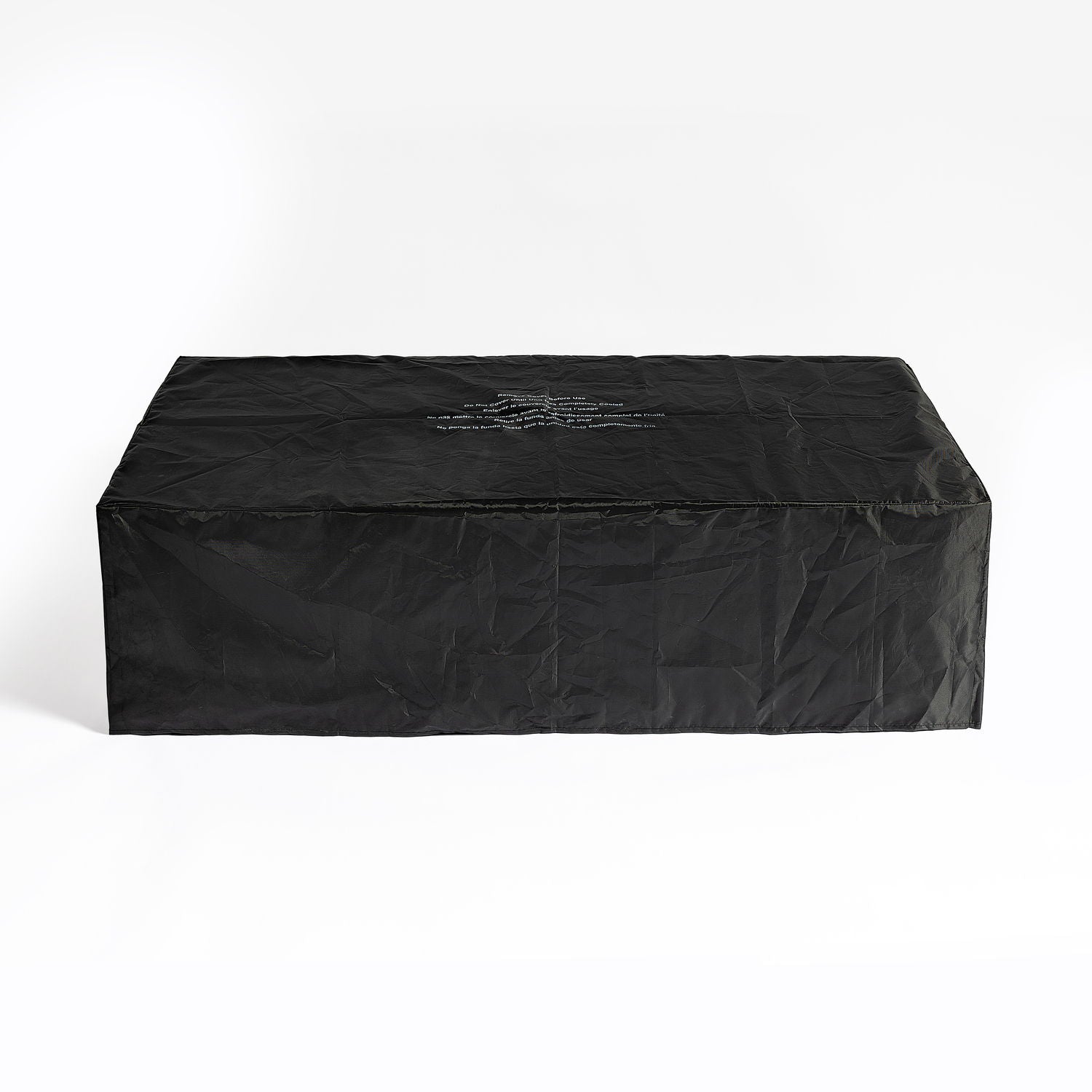 Volon - Rectangular Fire Pit Table, Propane Powered, 50,000 BTU - Light Gray