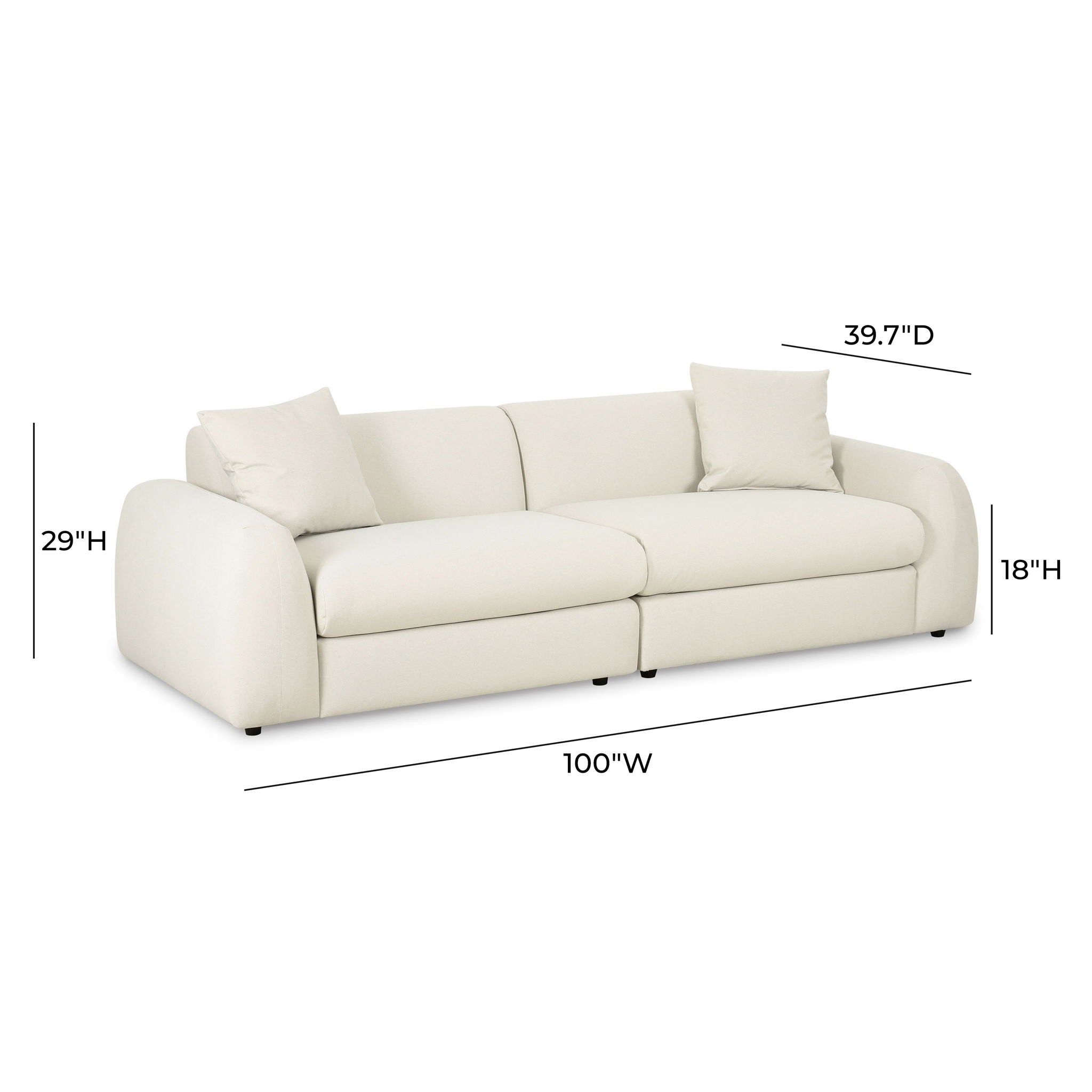 Kourtney - Sofa - Cream