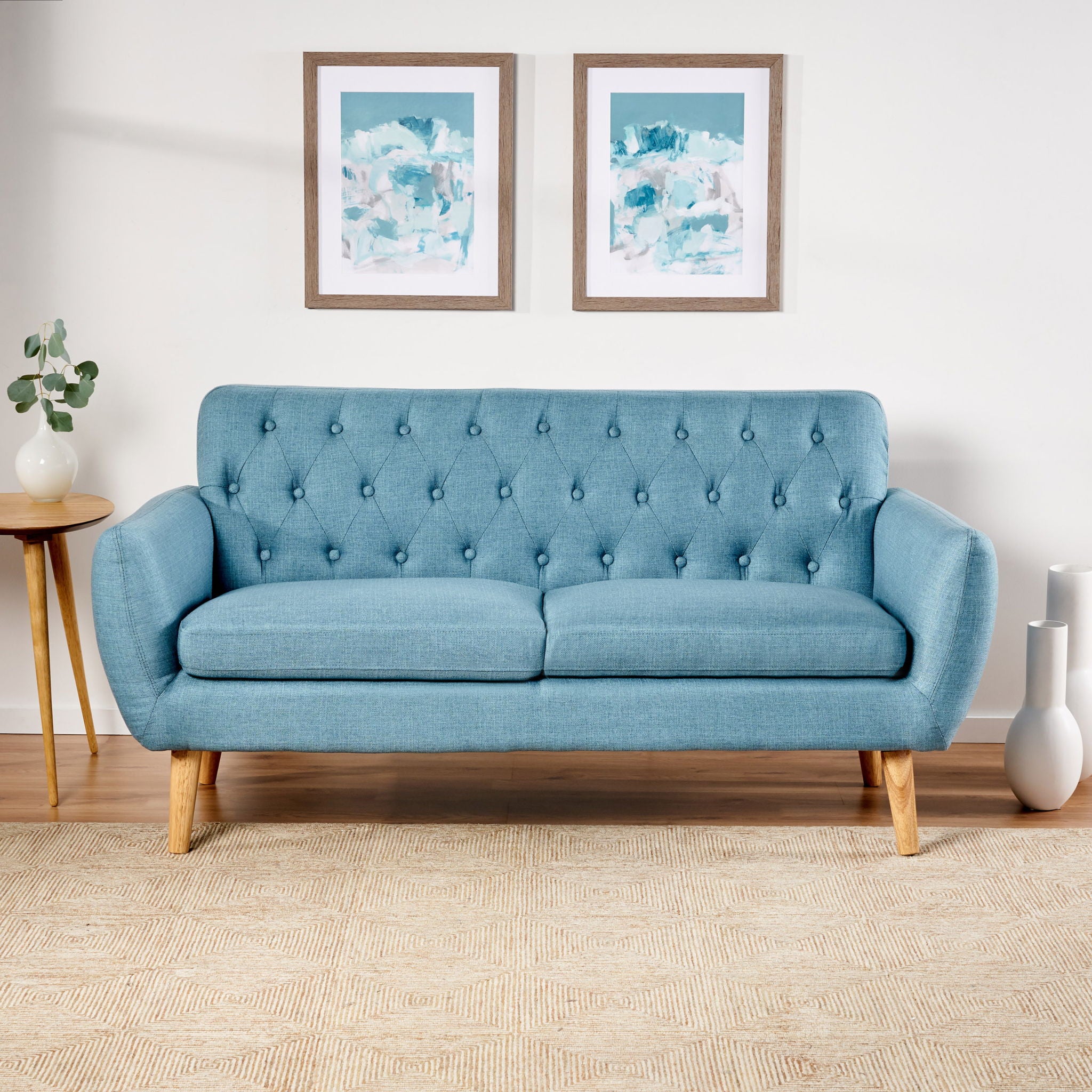Mid - Century Tufted Loveseat