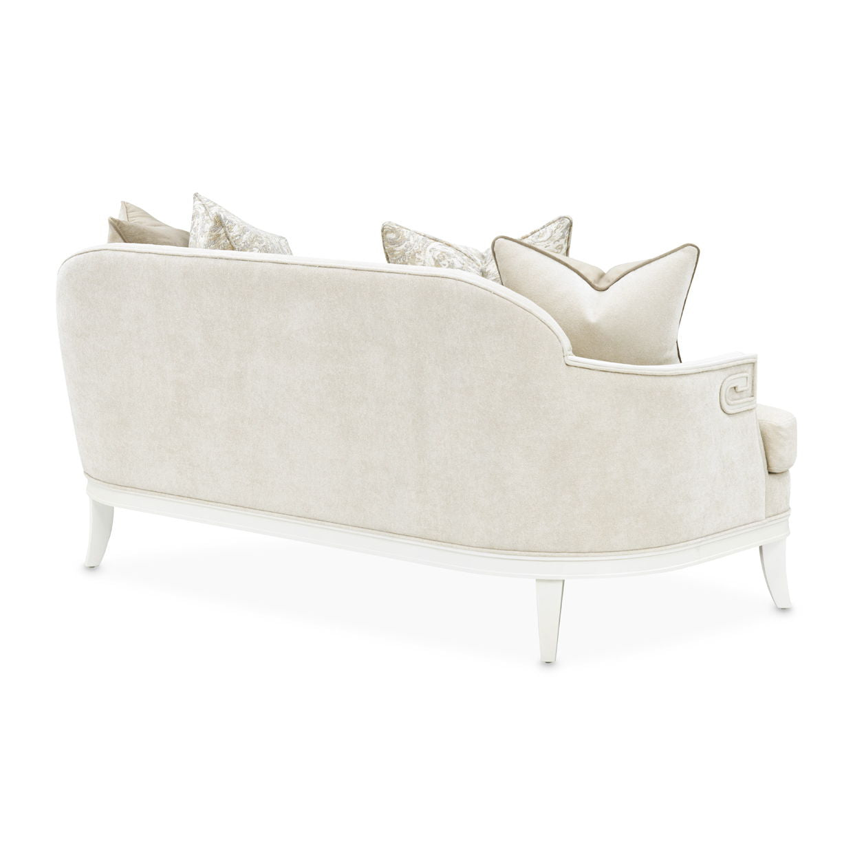 La Marisia - Chenille Loveseat - Tranquil / Creamy Pearl