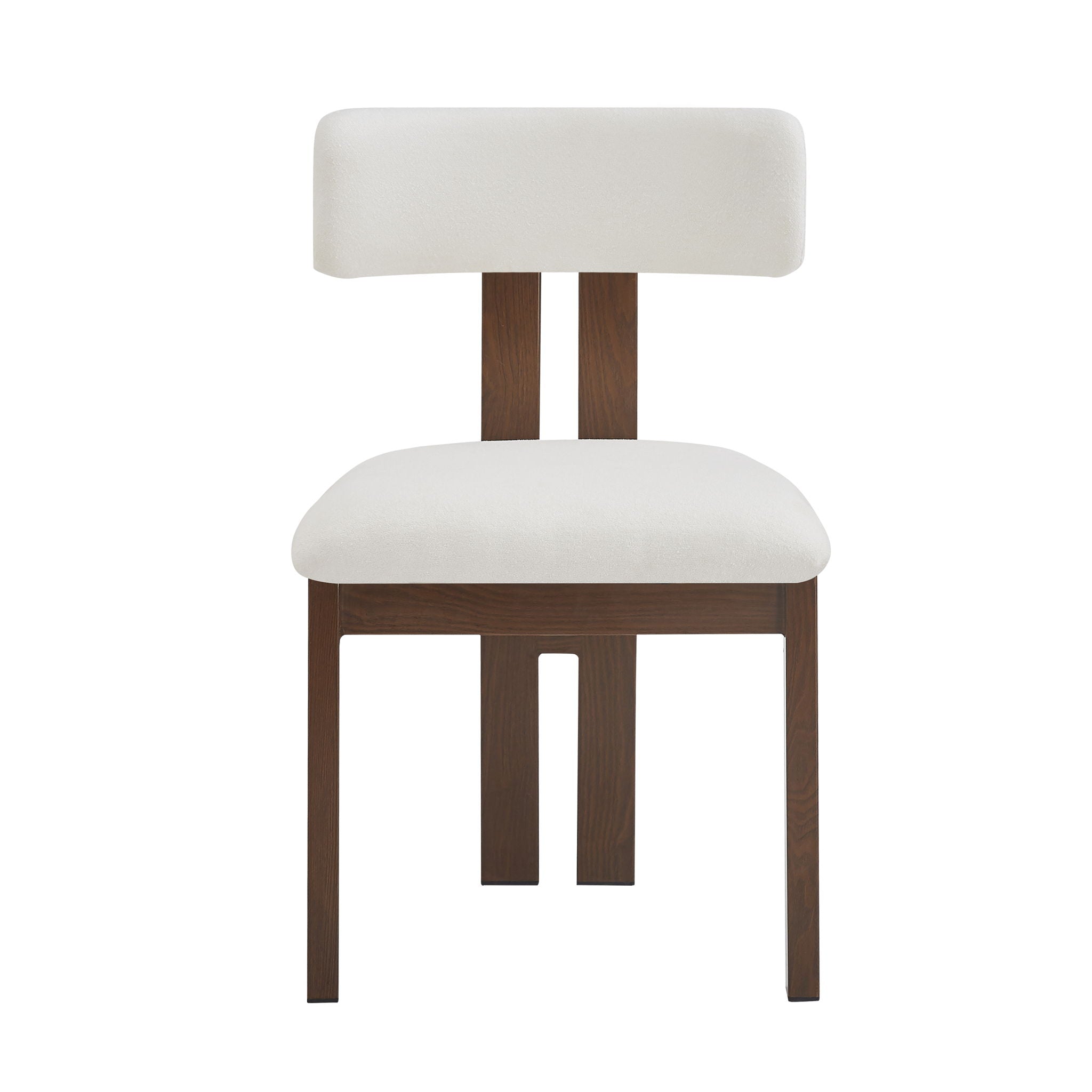 Modern 7 Piece Dining Set With Upholstered Armless Chairs And Dining Table