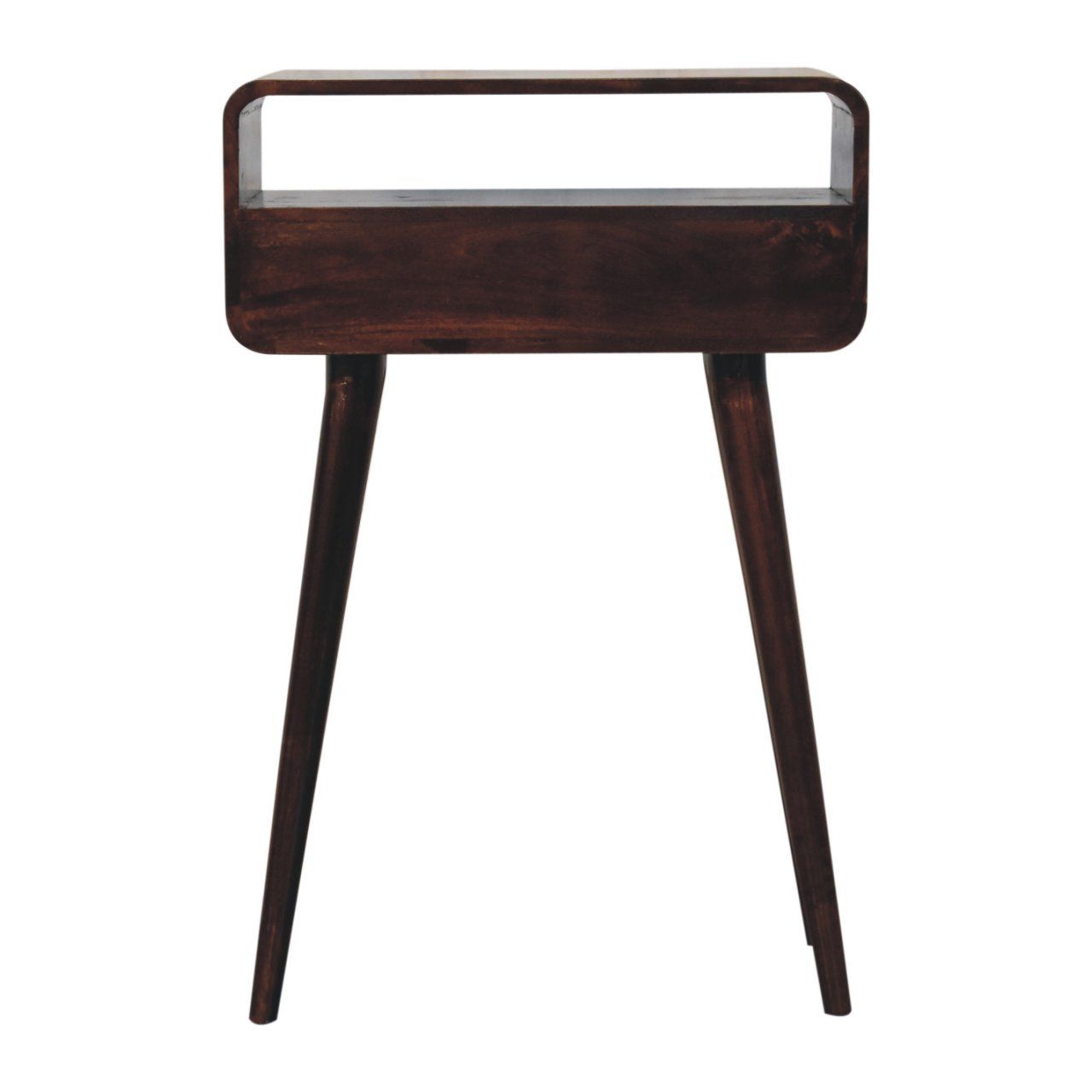 Solid Wood Curved Console Table