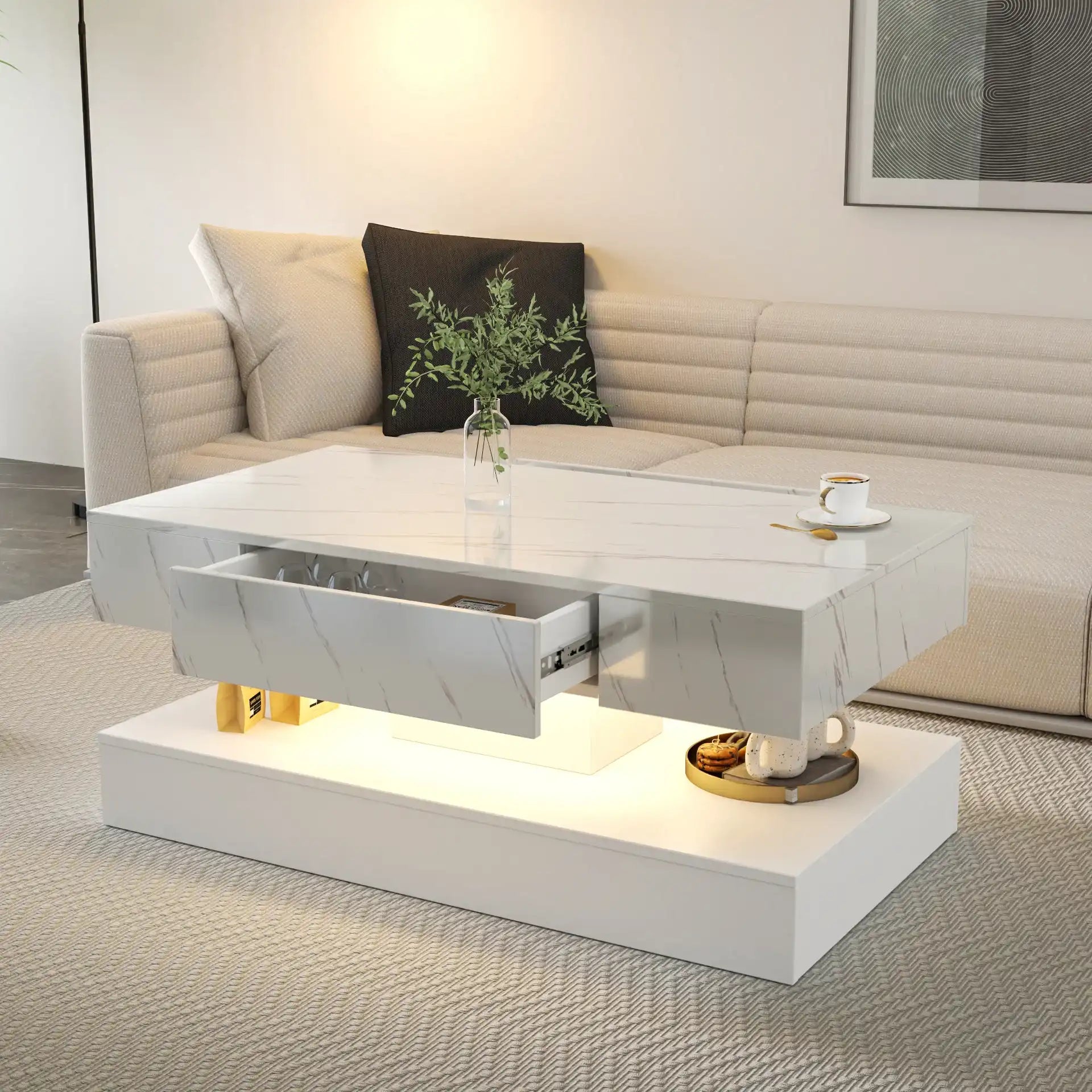 Halia Modern LED Coffee Table