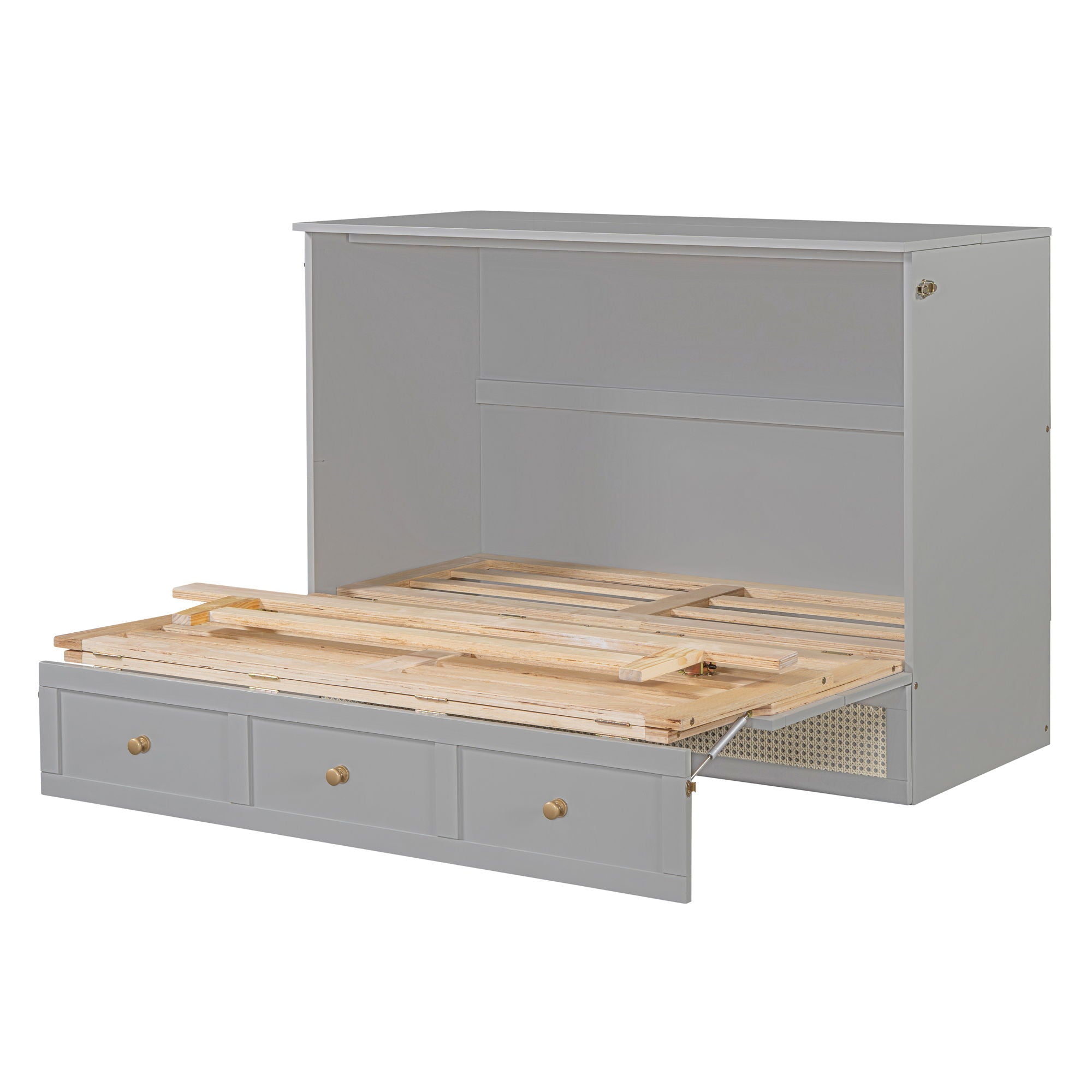 Murphy Bed With Large Drawers, Space Saving Design