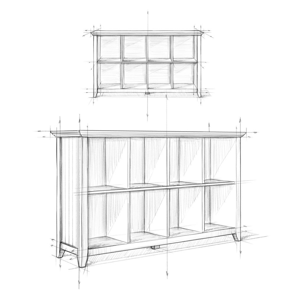 Acadian - Handcrafted Cube Storage