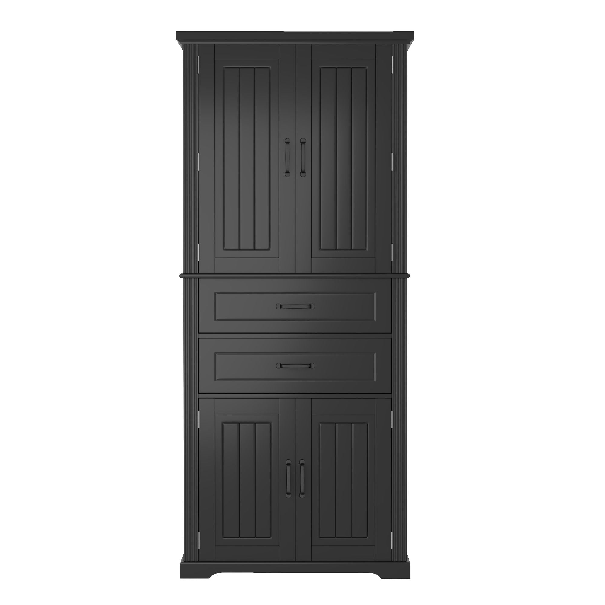 Elegant Multi Functional Storage Cabinet With Slide Rail Drawers, Adjustable Shelves