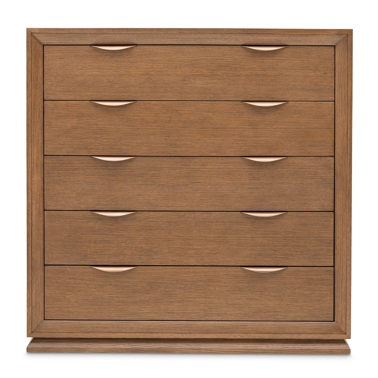 Portrait - 5-Drawer Chest With LED Lights - Sienna Brown