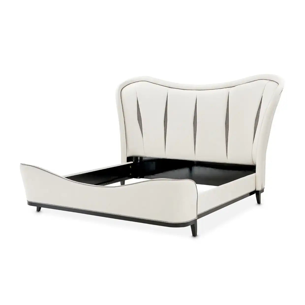 Tuxedo - Eastern King Upholstered Bed - Piano Keyboard