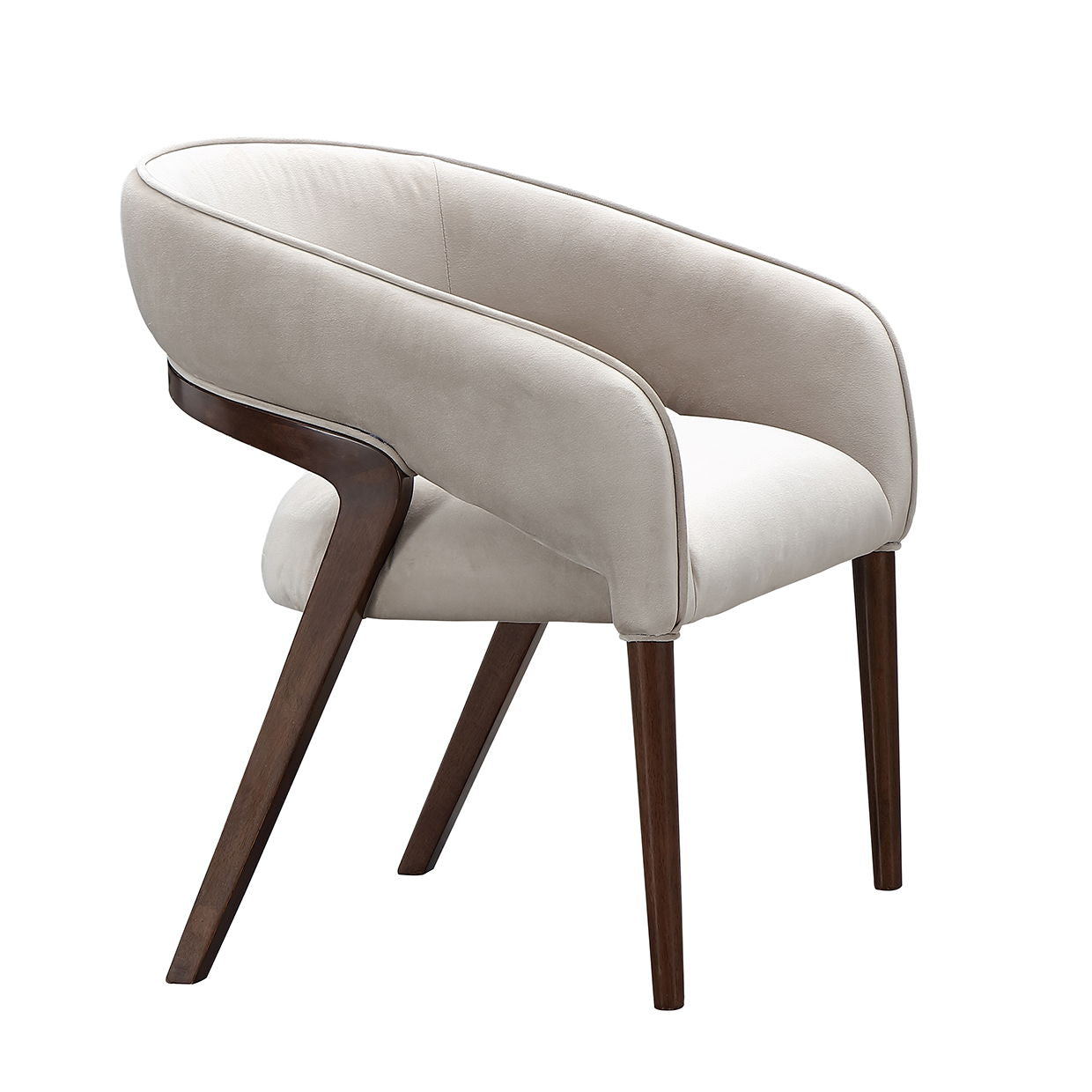 Houston - Vanity Chair - Porcini / Walnut