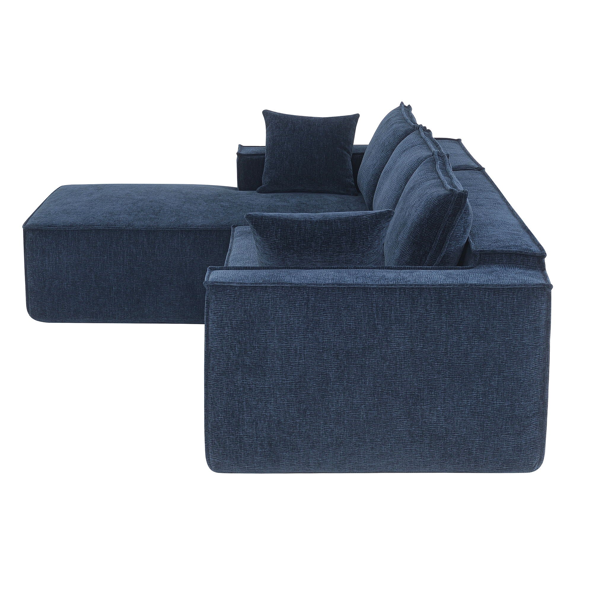 Free Combination Minimalist Style Modular Sectional, Wrinkle Resistant Couch Set L Shaped Compressed Sofa For Living Room