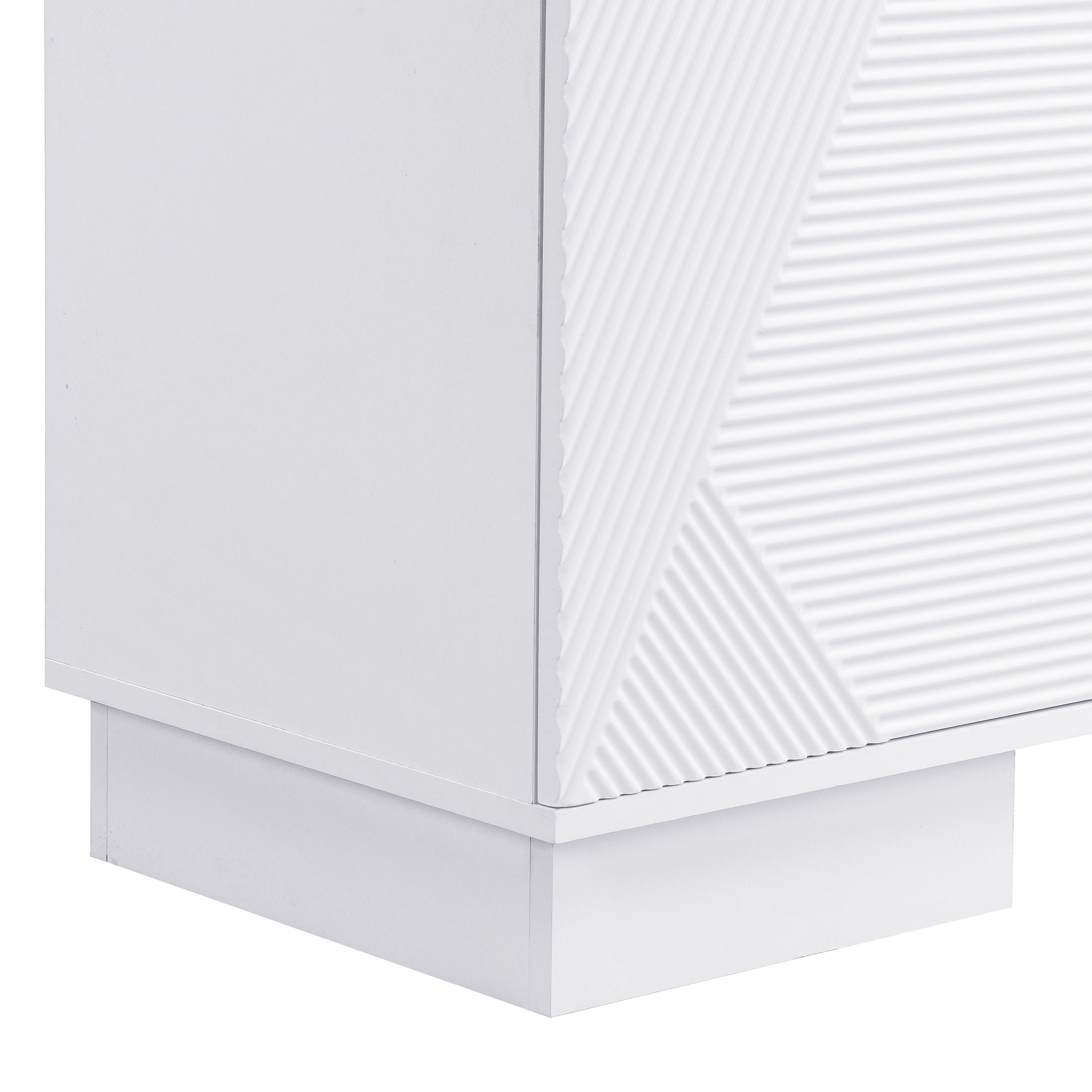 Modern TV Stand With Storage Cabinets, 4 Drawers