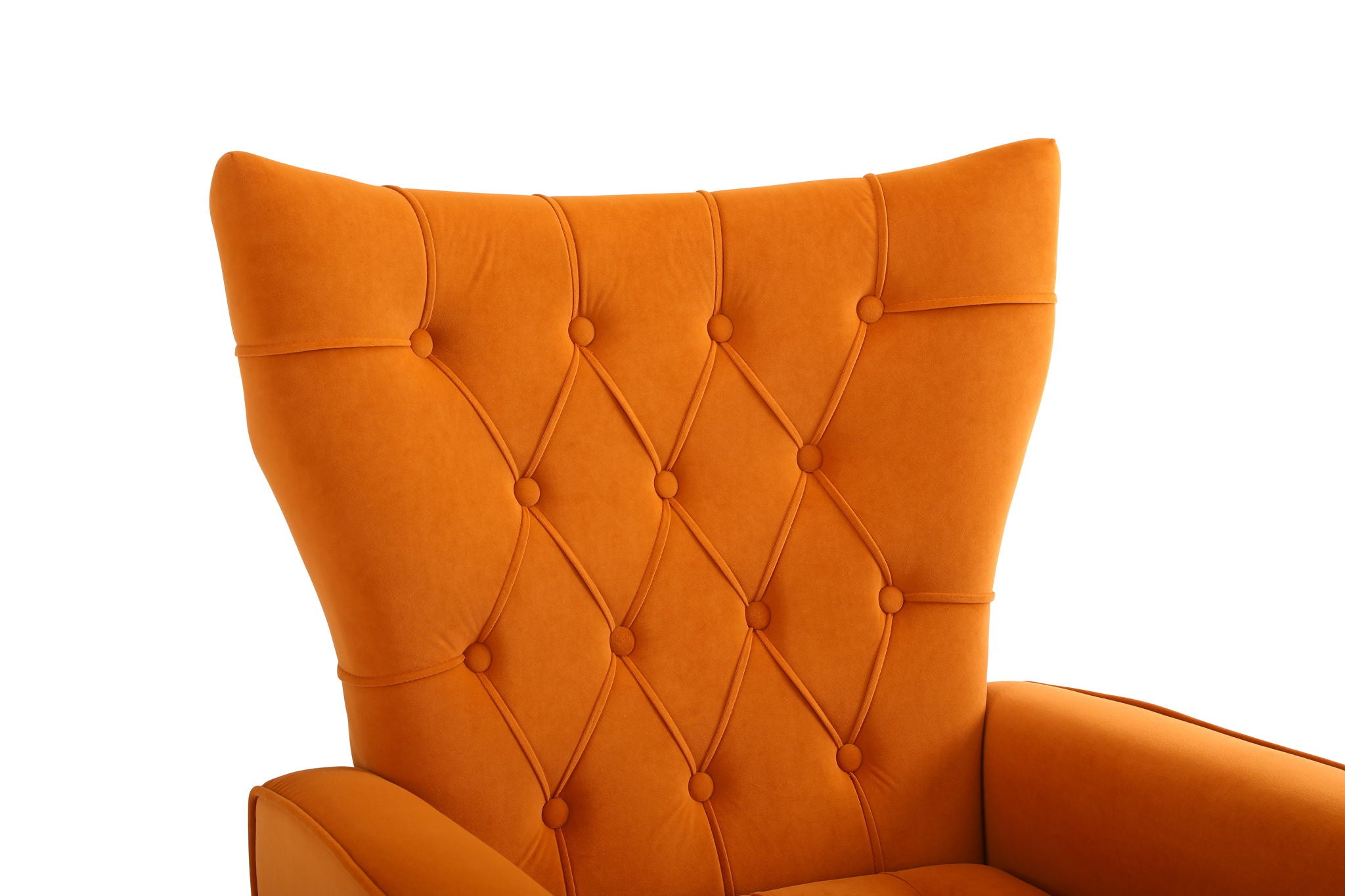 Modern Accent Chair With Ottoman, Comfy Armchair For Living Room