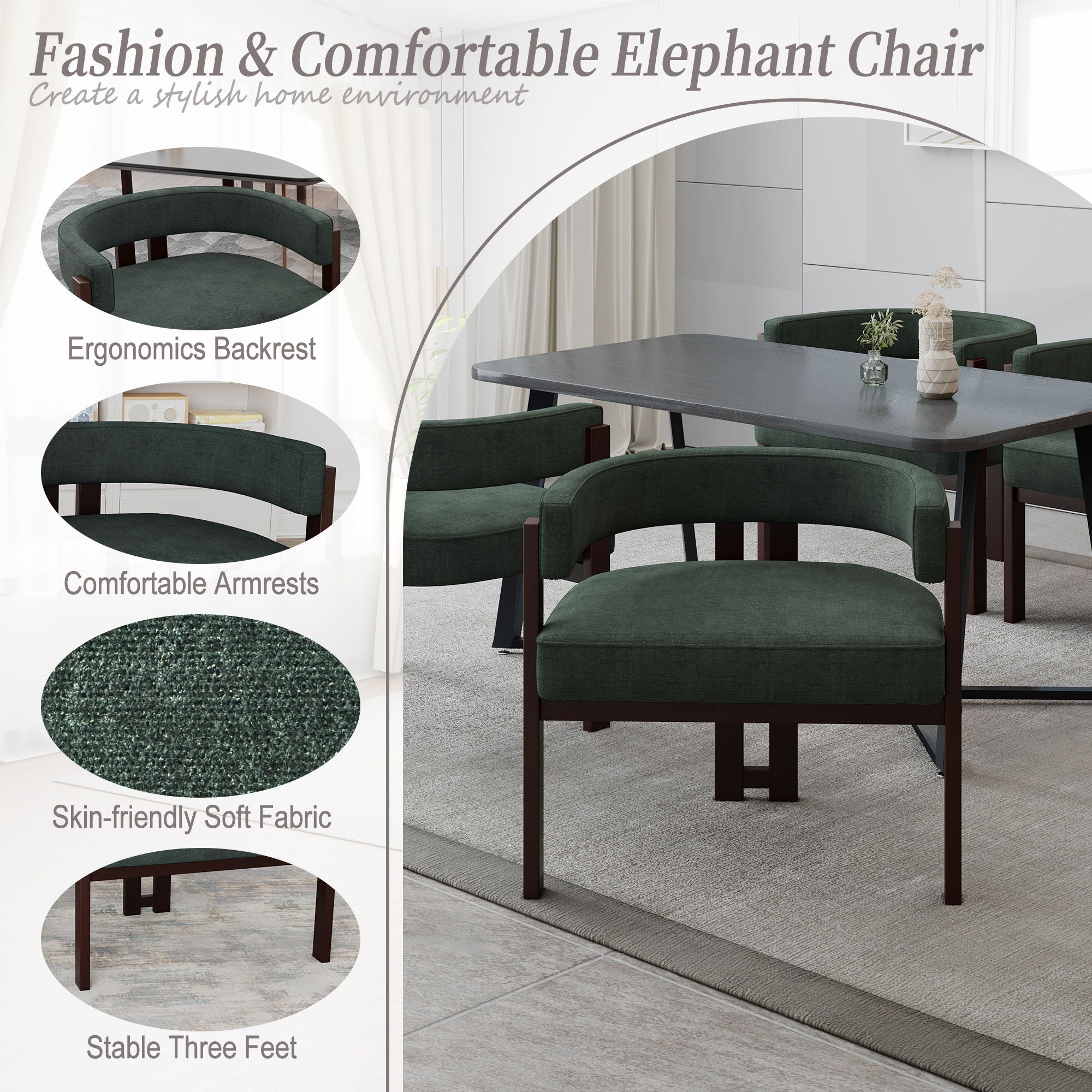 Modern Accent Teddy Upholstered Armchair
