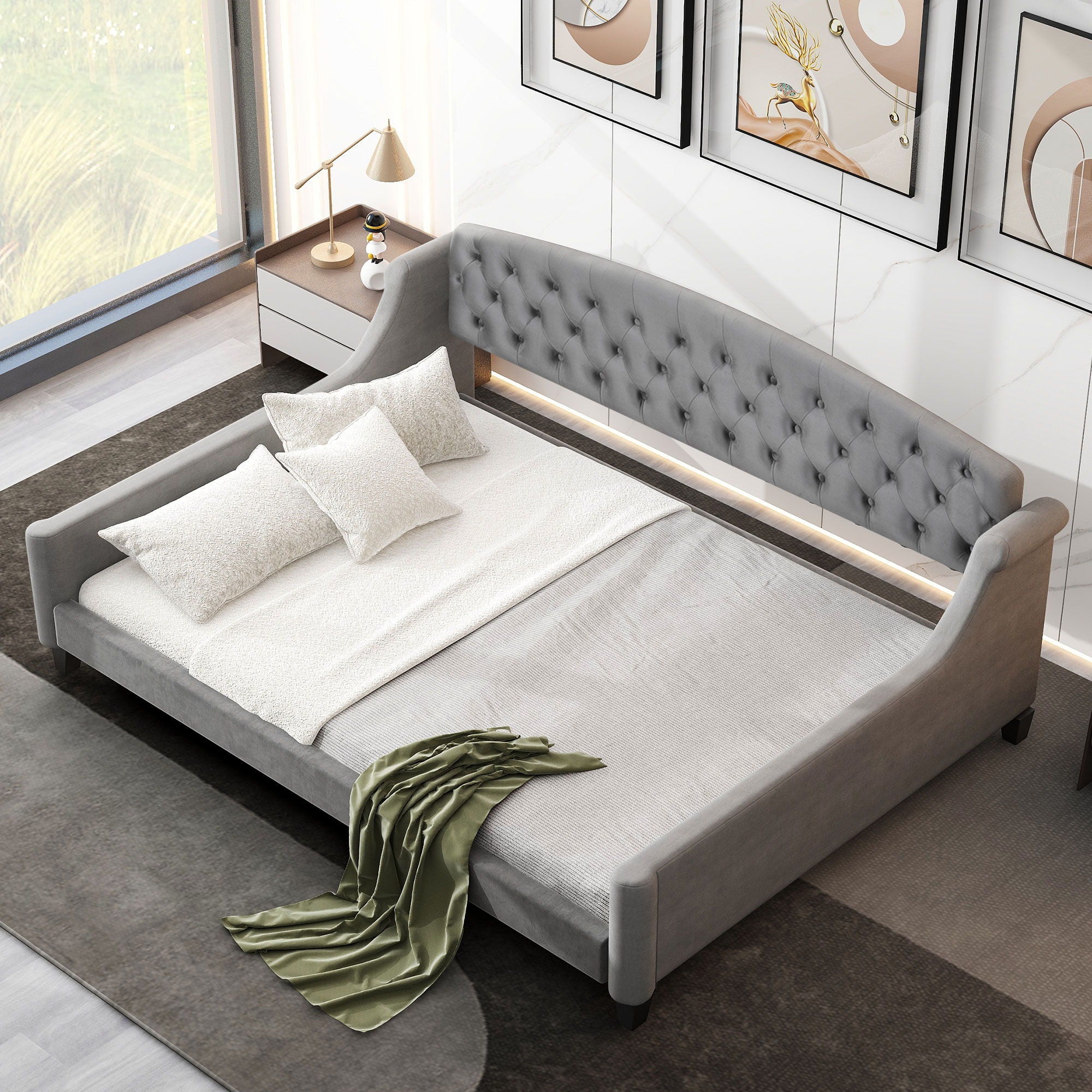 Modern Tufted Button Daybed