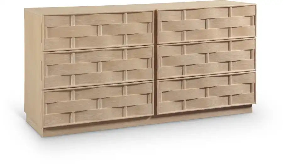 Weave Oak Veneer Dresser