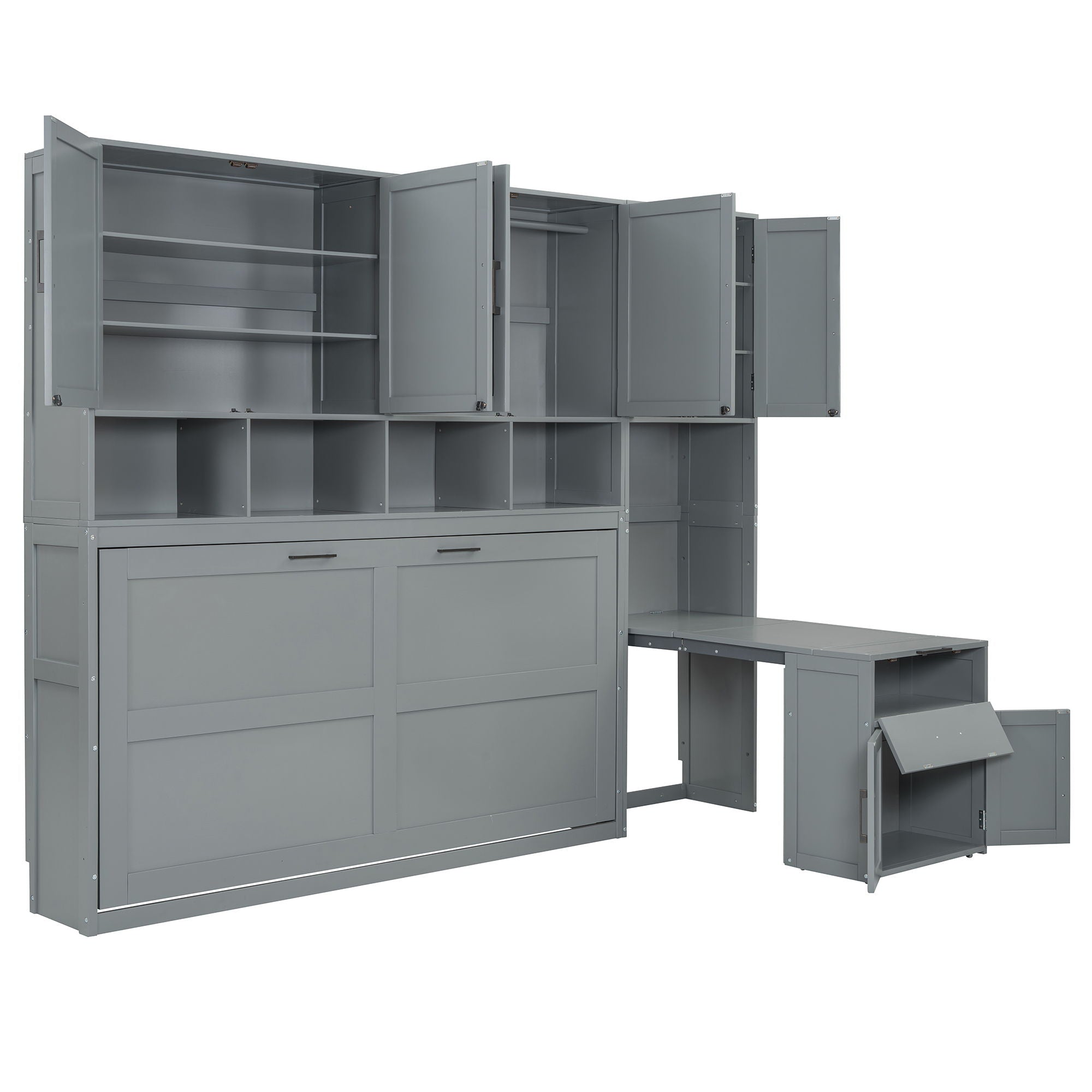 Murphy Wall Bed With Closet, Drawers & Desk