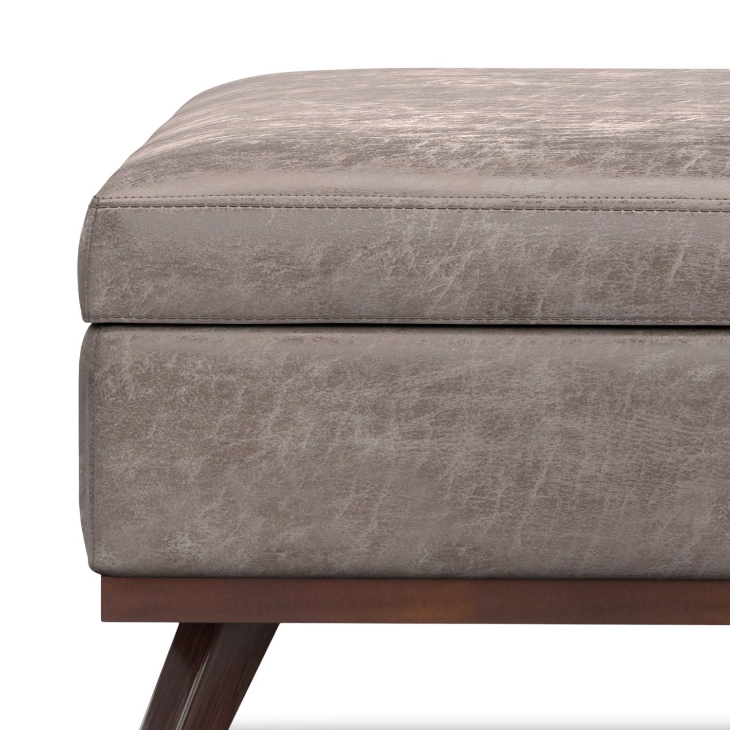 Owen - Multifunctional Square Coffee Table Storage Ottoman - Best Buy Furniture