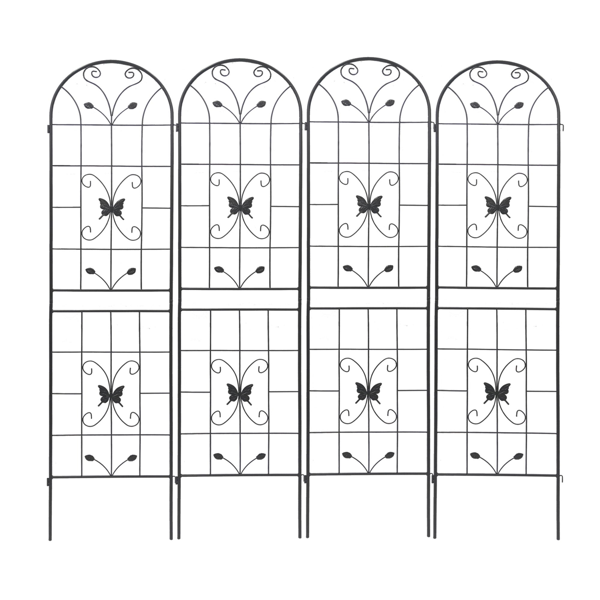 Garden Metal Trellis Rustproof Trellis For Climbing Plants Outdoor Flower Support