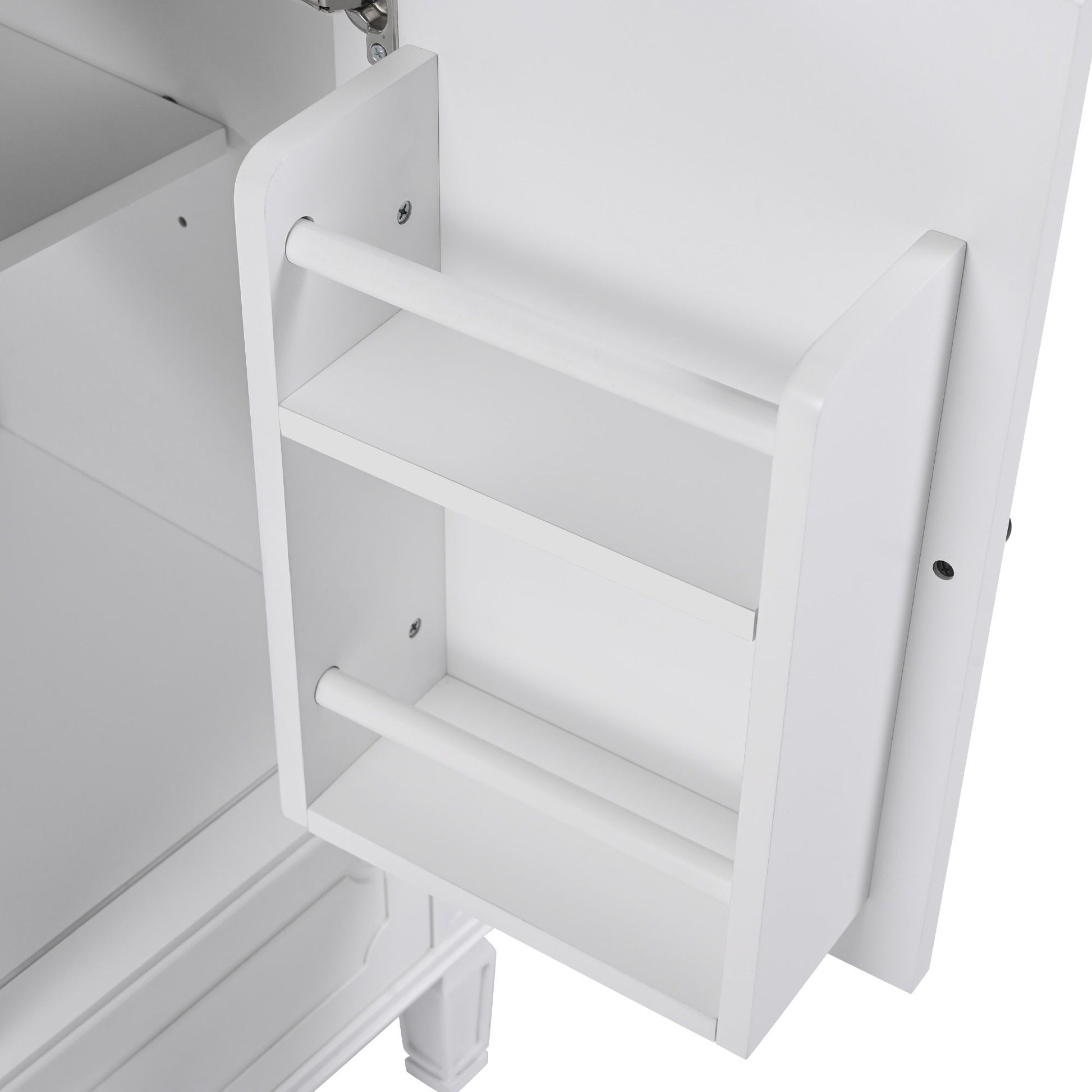 Vintage Style Bathroom Vanity With Sink, Multi Functional Storage, Soft-Closing Door - Best Buy Furniture