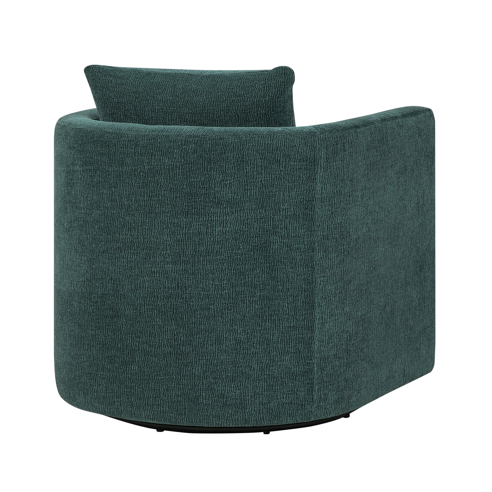 Sutton - Swivel Barrel Chair - Peacock - Best Buy Furniture
