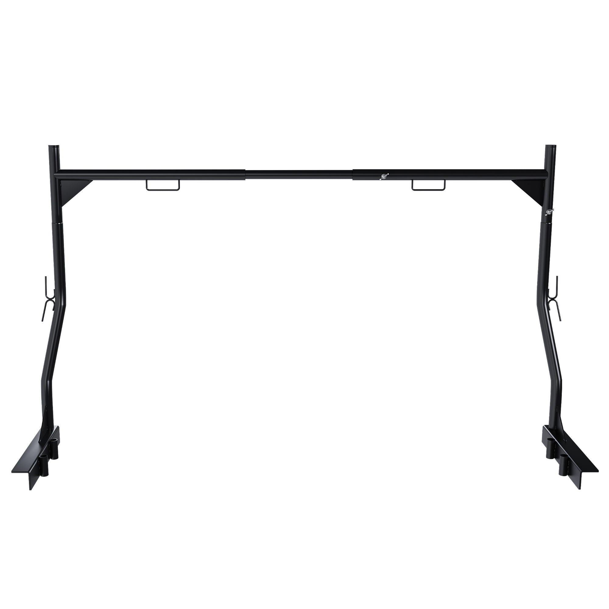 Heavy Duty Universal Truck Bed Ladder Rack, No-Drill Installation, Adjustable - Black