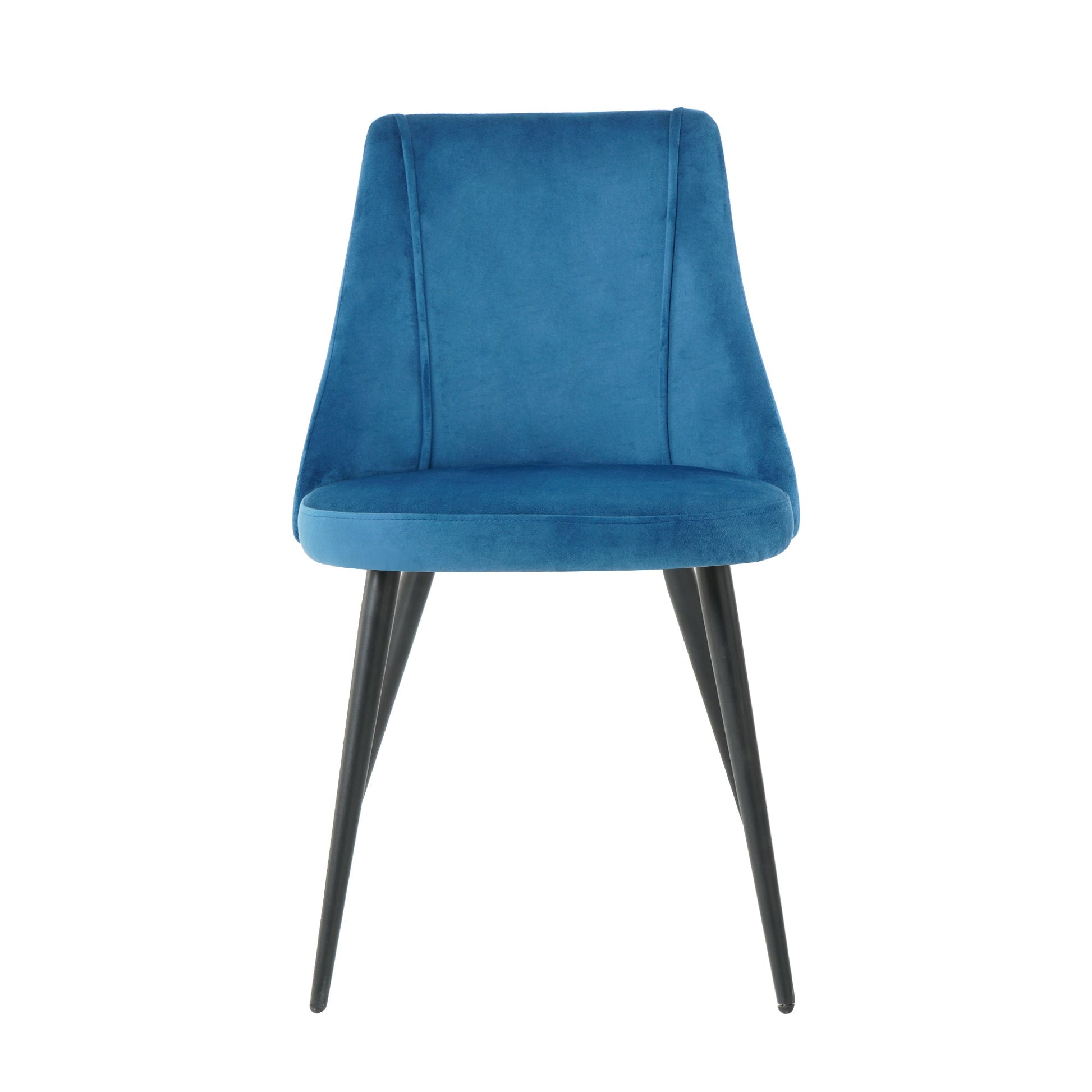 Modern Blue Velvet Dining Chair Set - Fabric Upholstery, 4-Piece Set - Best Buy Furniture