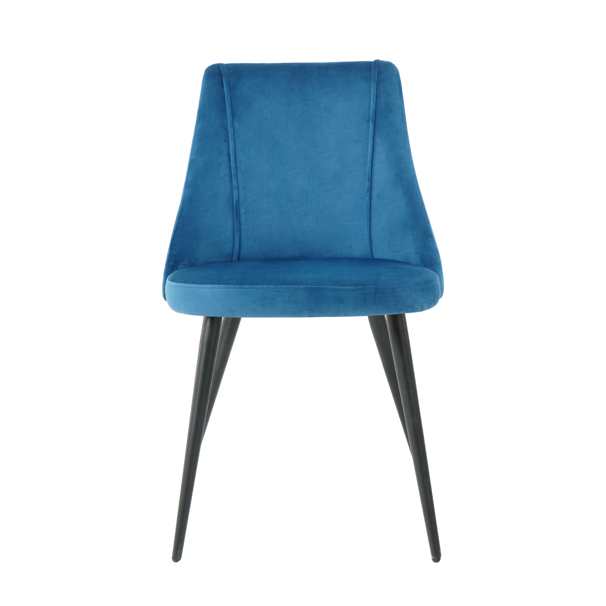 Modern Blue Velvet Dining Chair Set - Fabric Upholstery, 4-Piece Set - Best Buy Furniture
