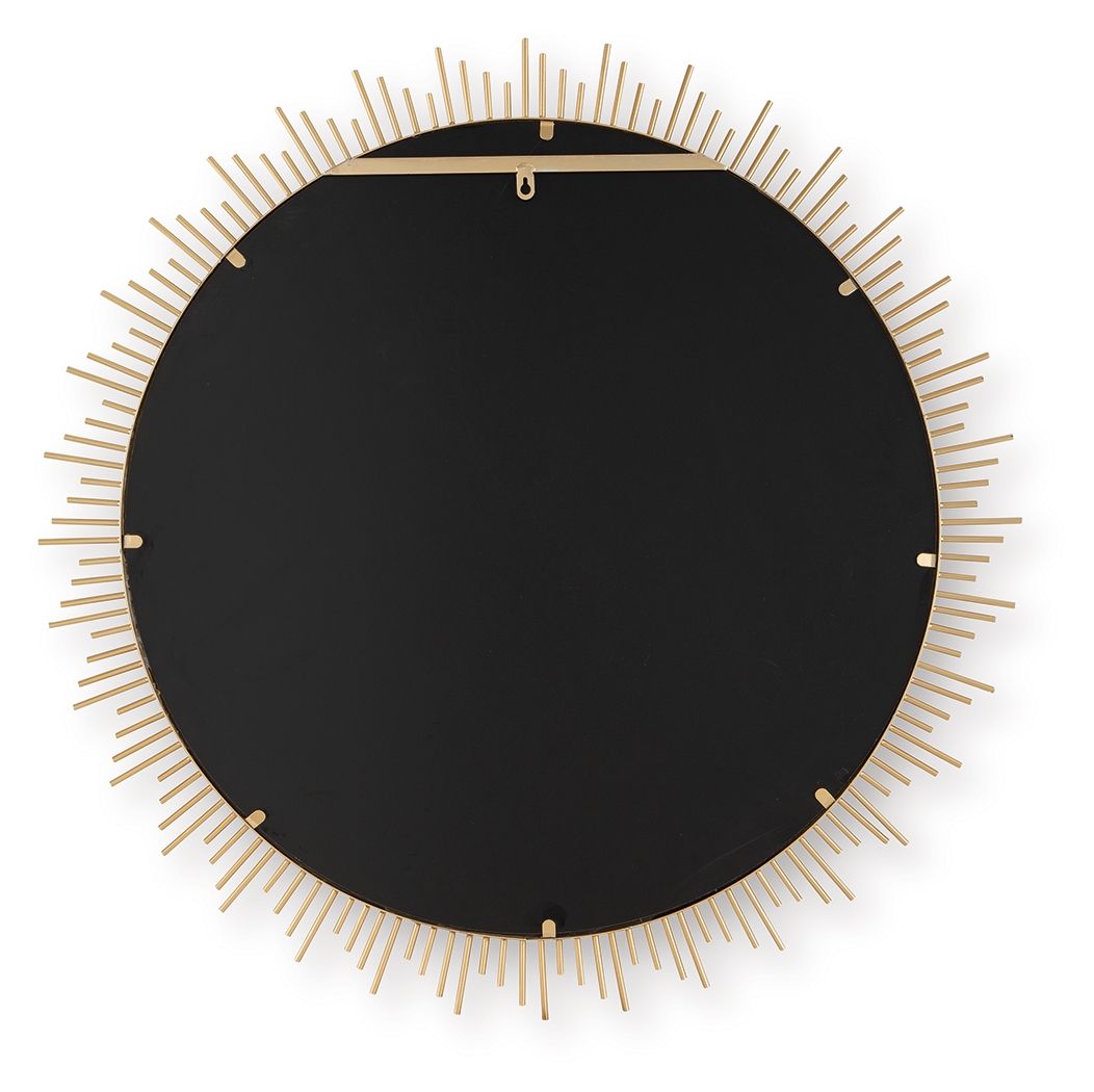 Wainport - Accent Mirror - Gold Finish - Best Buy Furniture