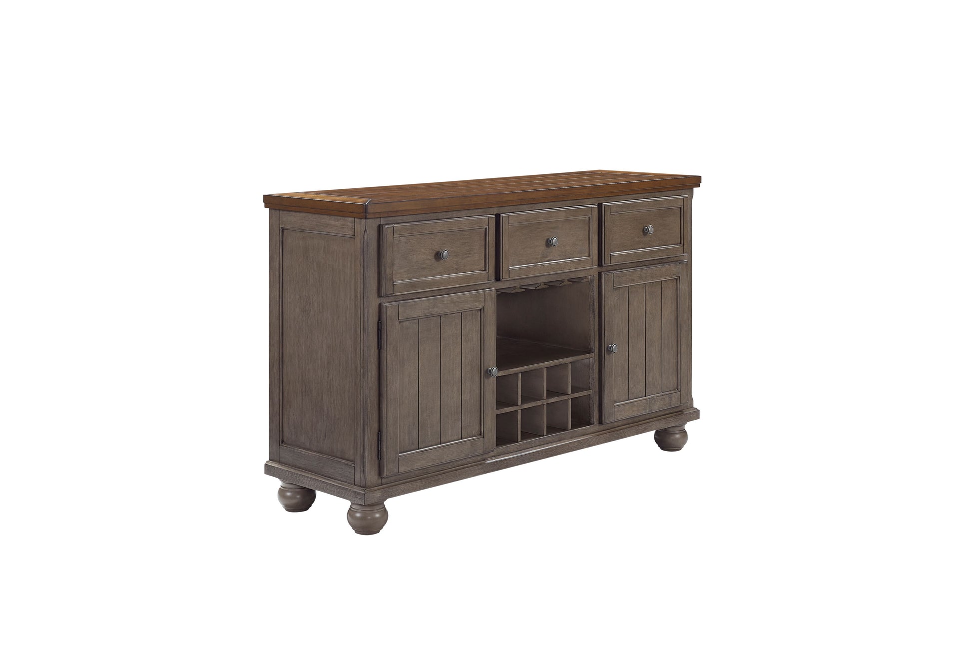 Rustic Two Tone Sever With Powerpack - Gray - Best Buy Furniture