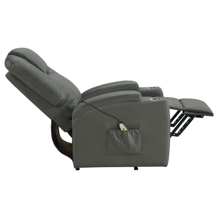 Armstrong - Upholstered Power Lift Massage Recliner