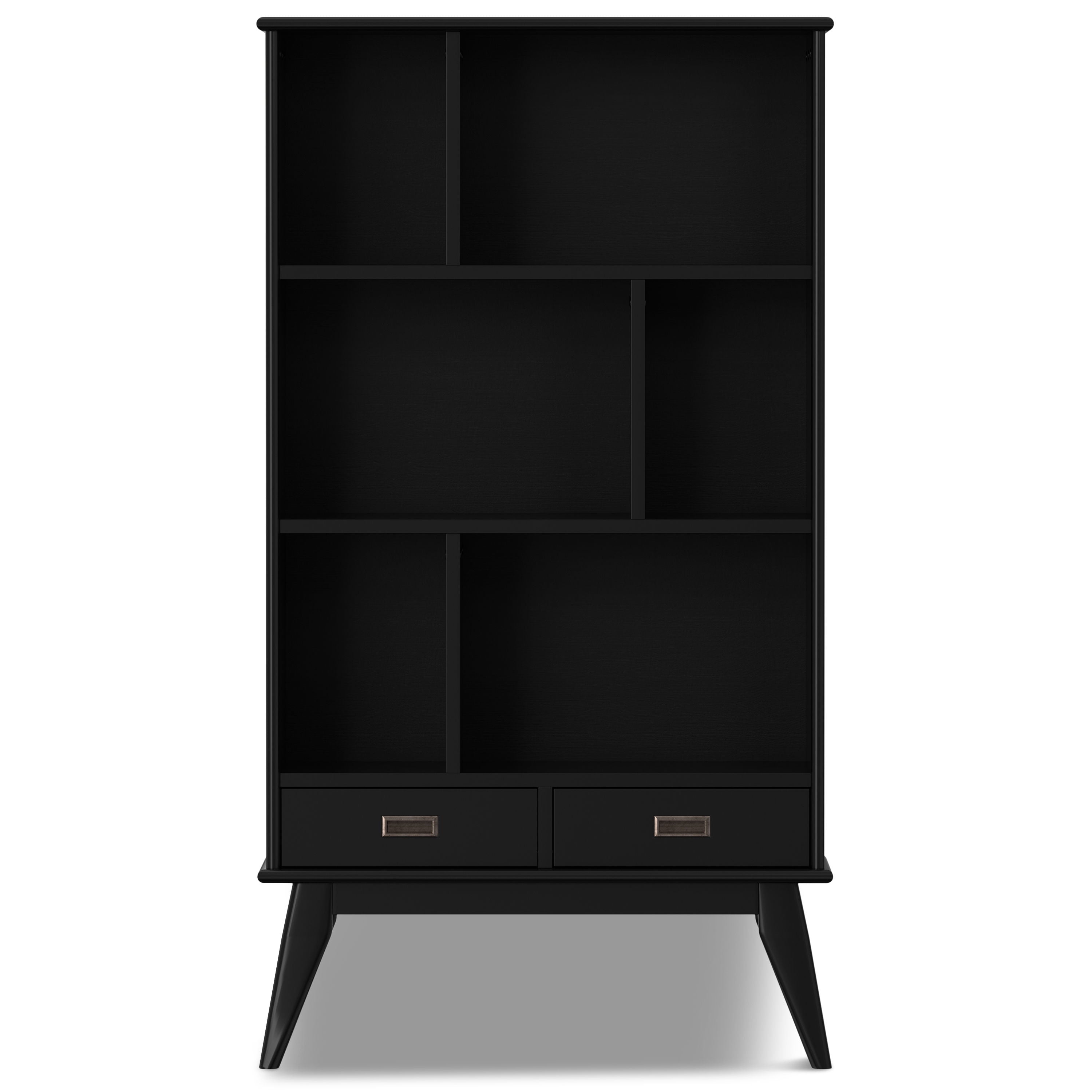 Draper - Mid Century Wide Bookcase And Storage Unit - Best Buy Furniture