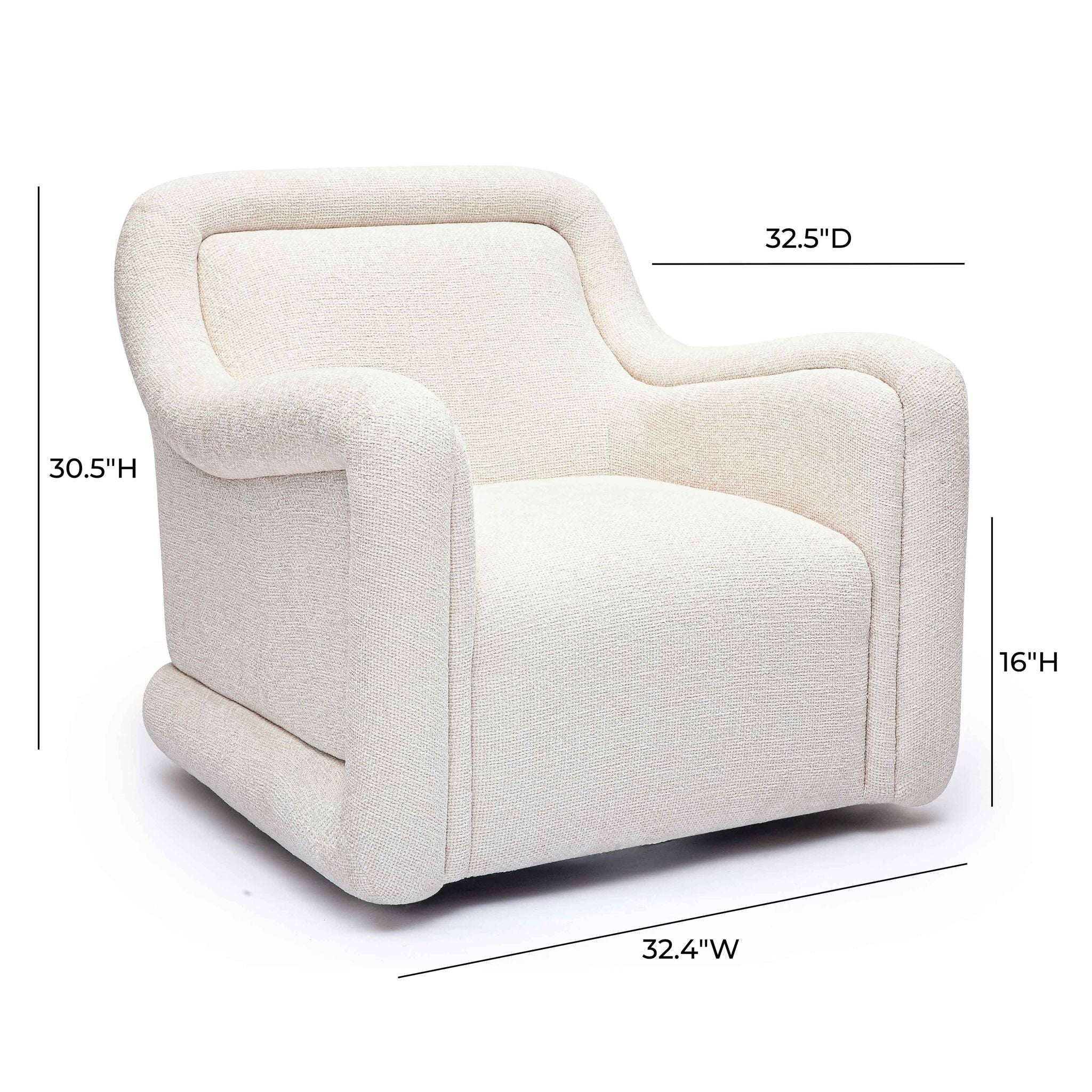 Charli - Boucle Swivel Chair