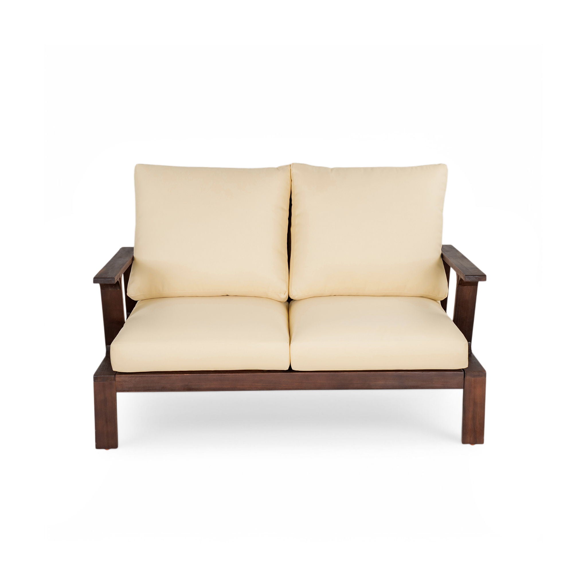 4 Piece Outdoor Sofa Set With Cushions And Coffee Table