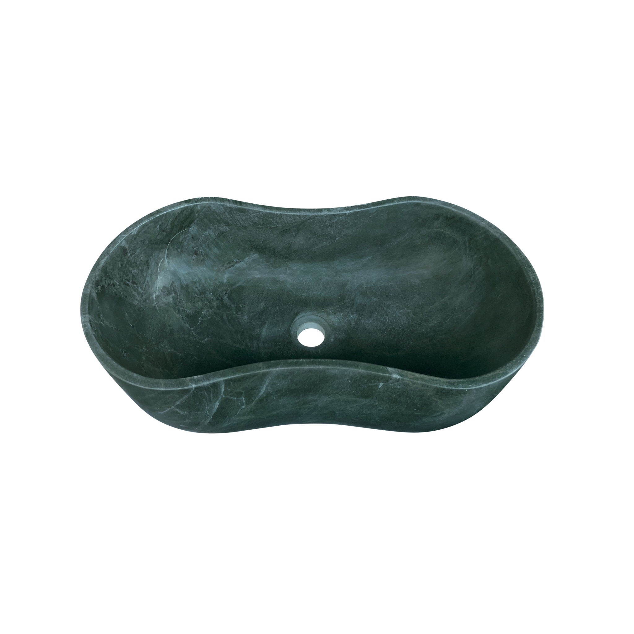 Bathroom Vessel Sink With Wavy Design