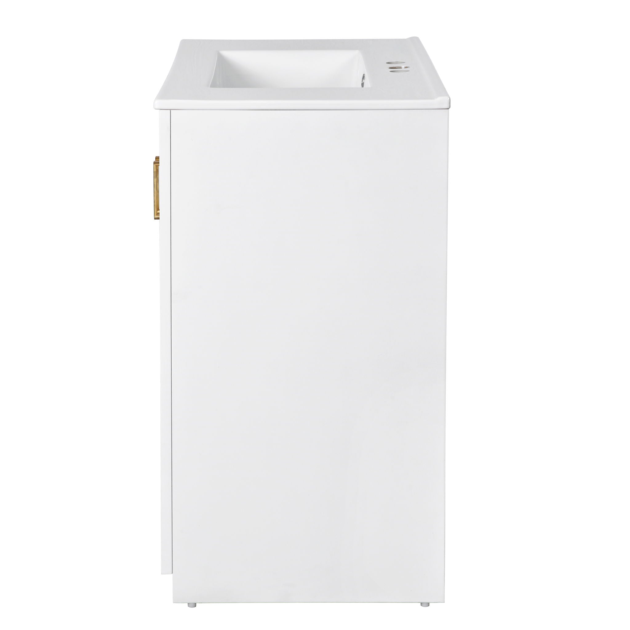 Bathroom Vanity Set With Sink, Storage Cabinet With Drawers & Soft Closing Doors