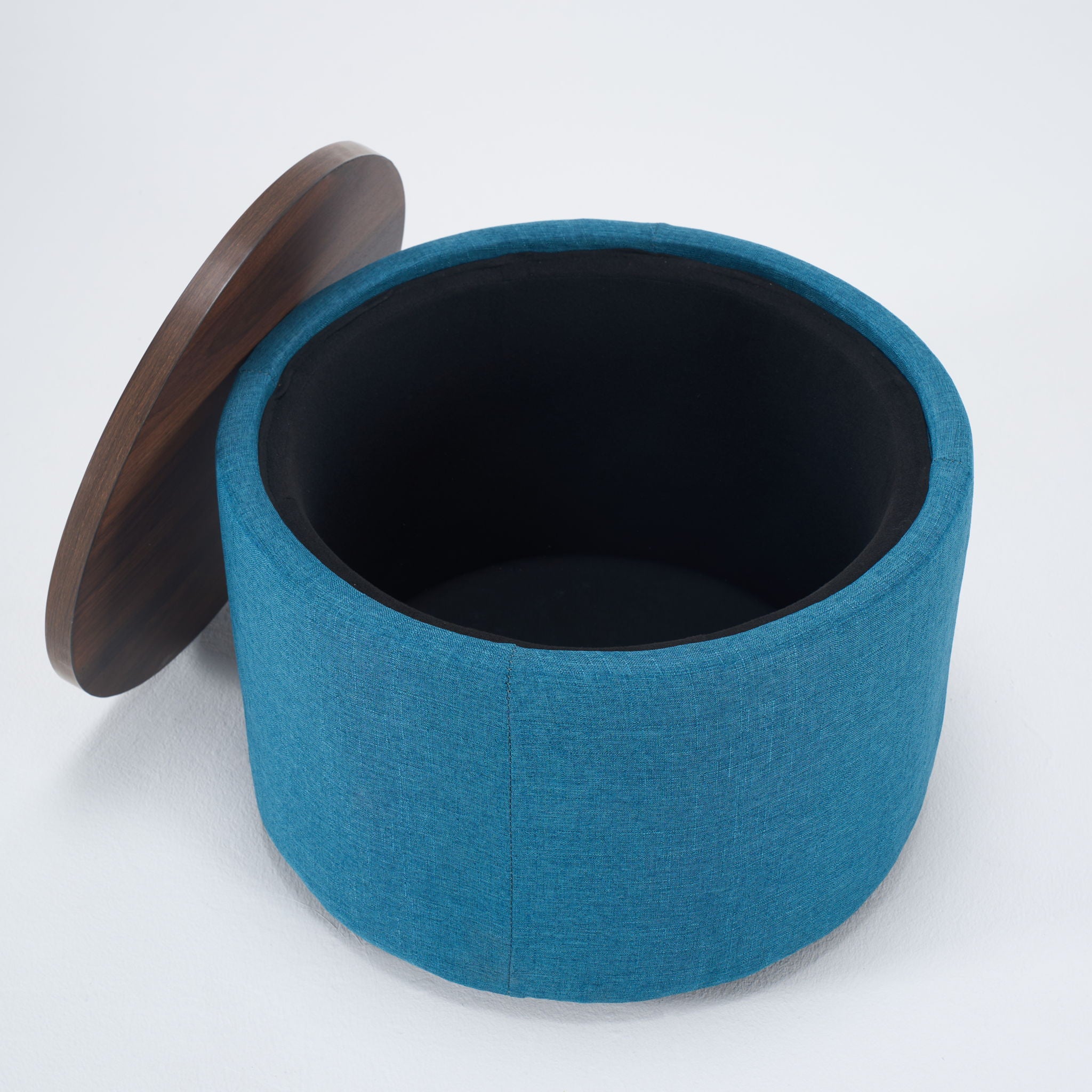 Nesting Ottomans, Round Coffee Table & Bench With Tray (Set of 2)