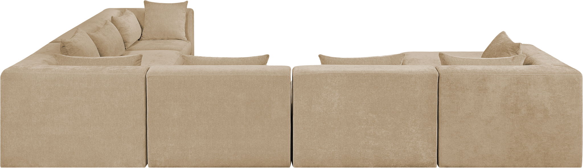 Stellar - 7 Piece Chenille Fabric Upholstered Modular Sectional - Best Buy Furniture