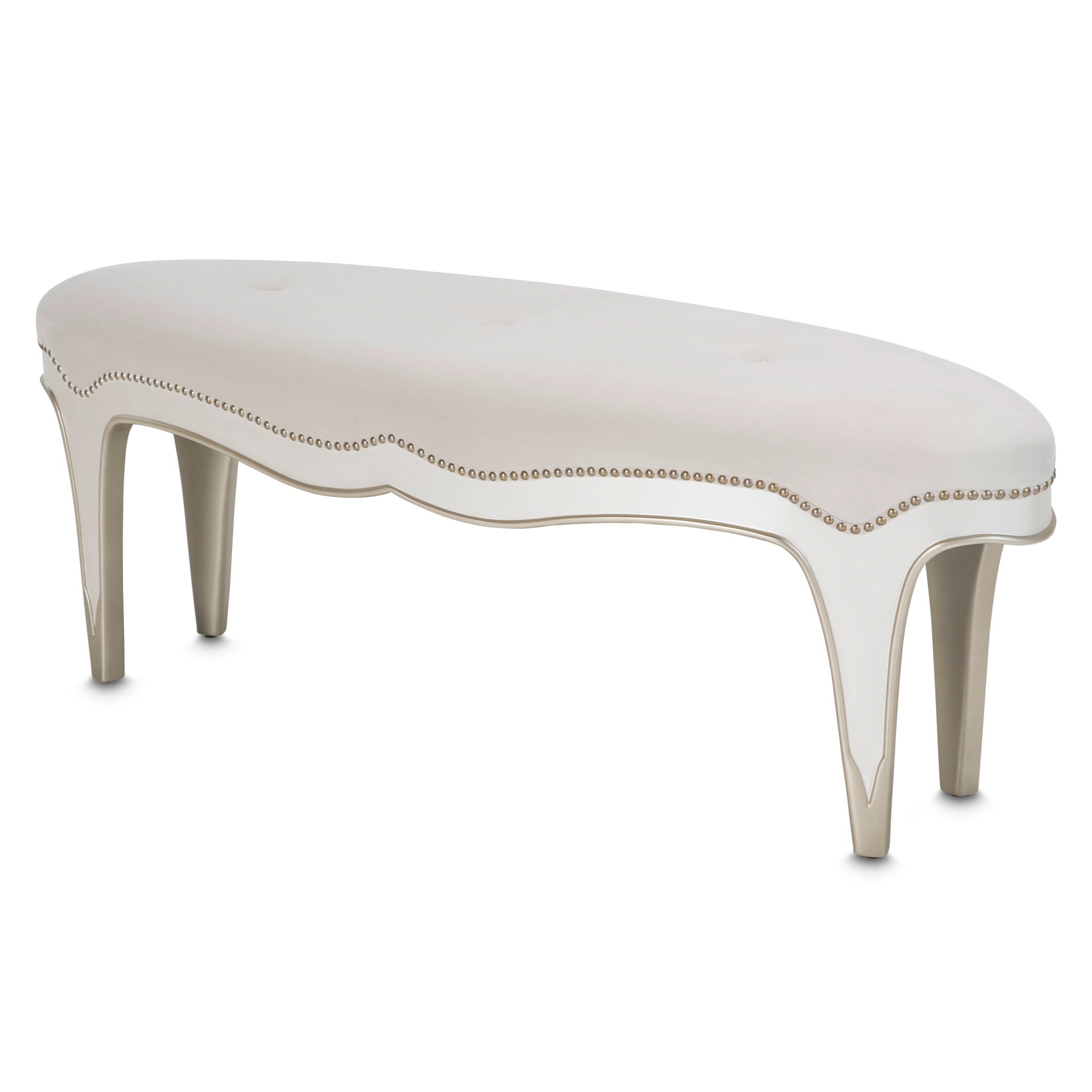 London Place - Bed Bench - Creamy Pearl
