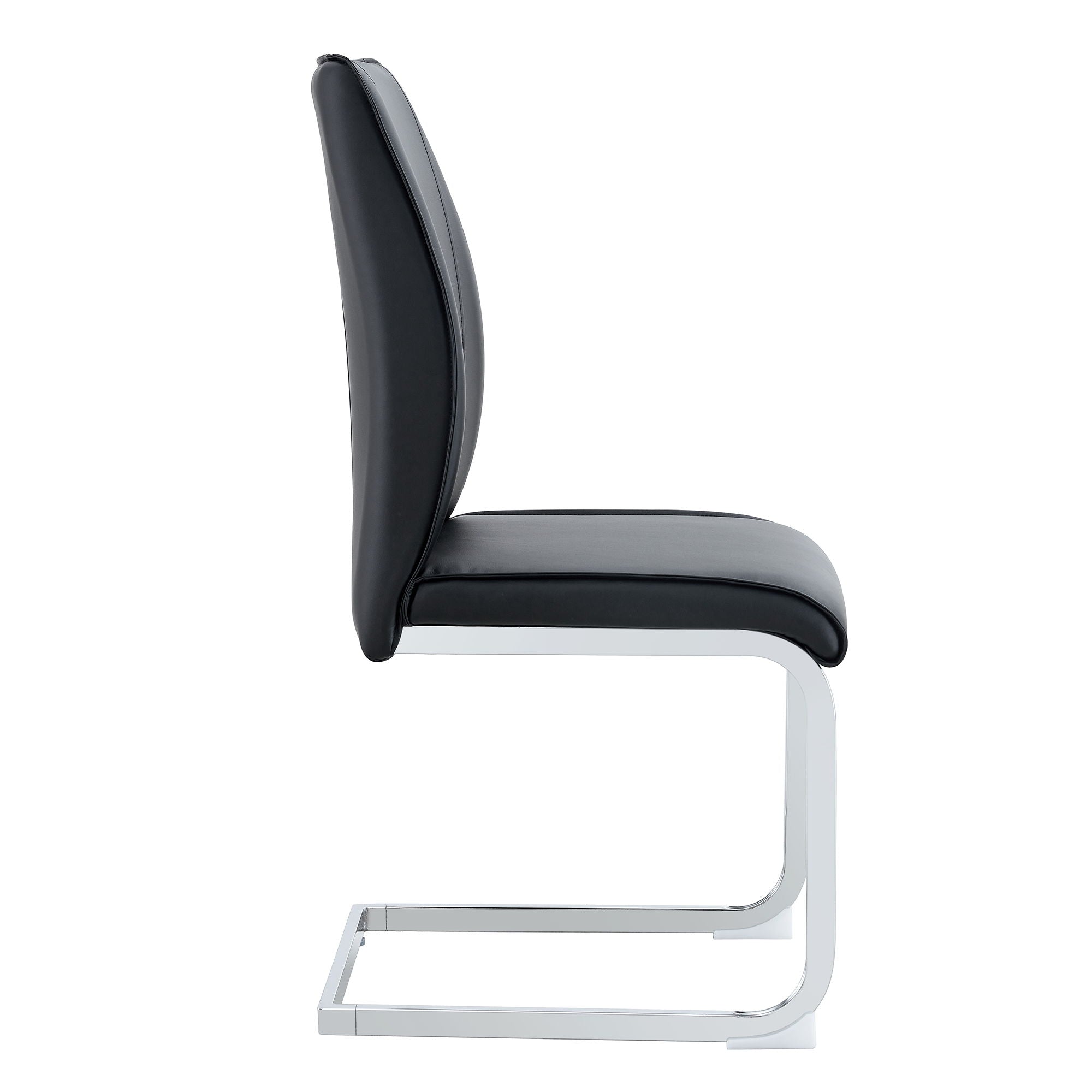Luxury Simple Arch High Resilience Dining Chair With Arched Leg