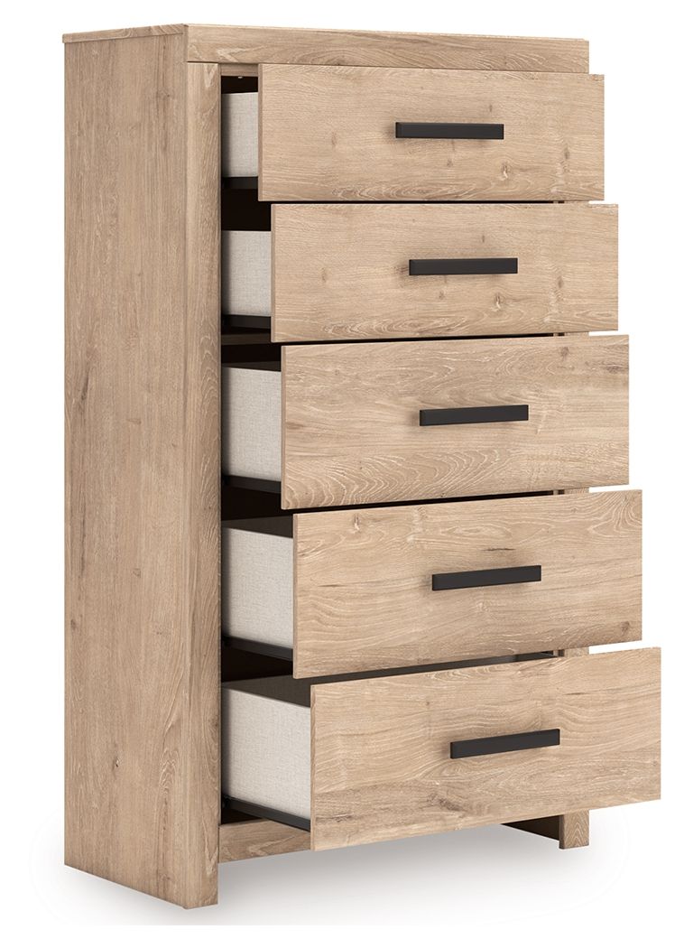 Sanginlane - Panel Bedroom Set - Best Buy Furniture