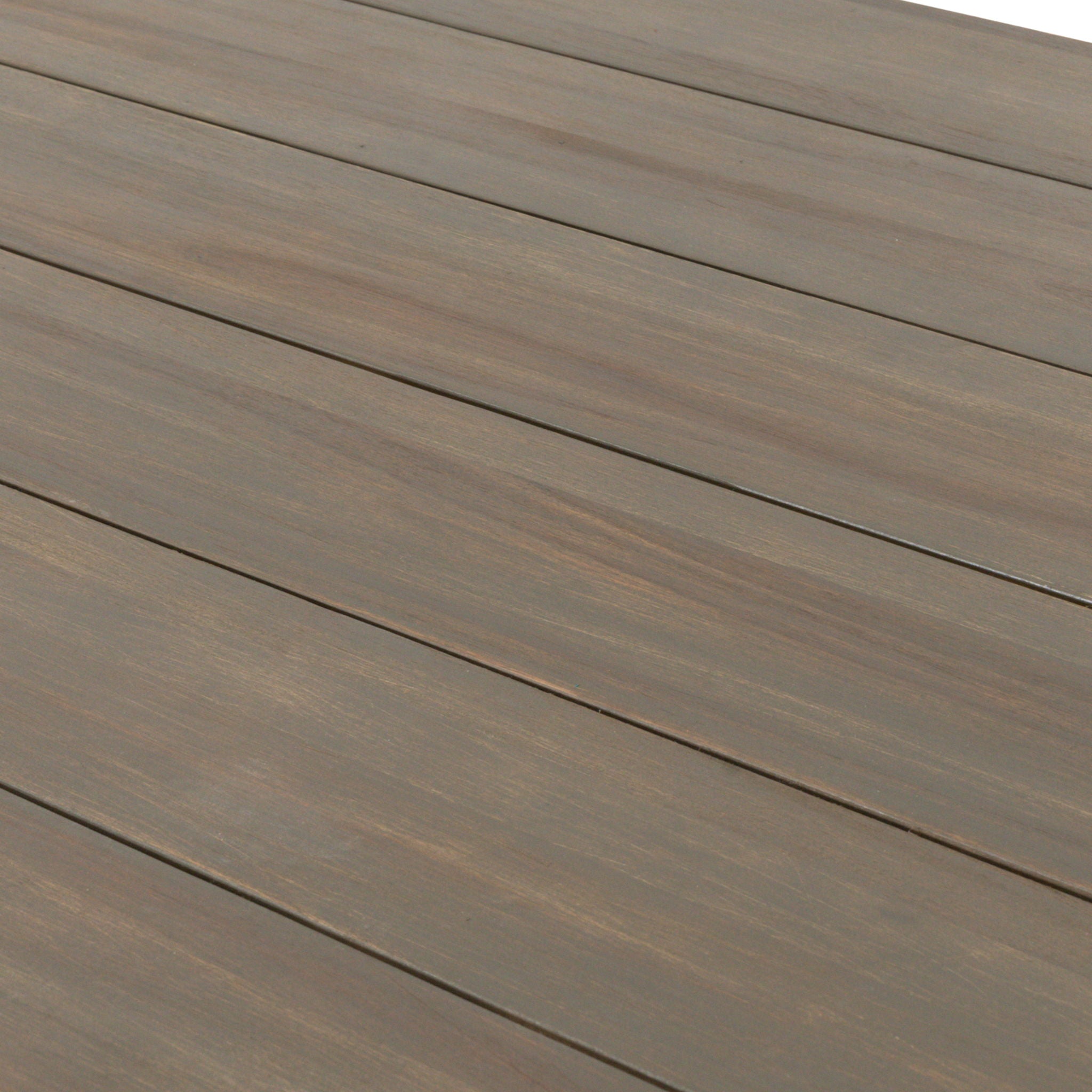 Rustic Nash Dining Table With Slat Design - Gray